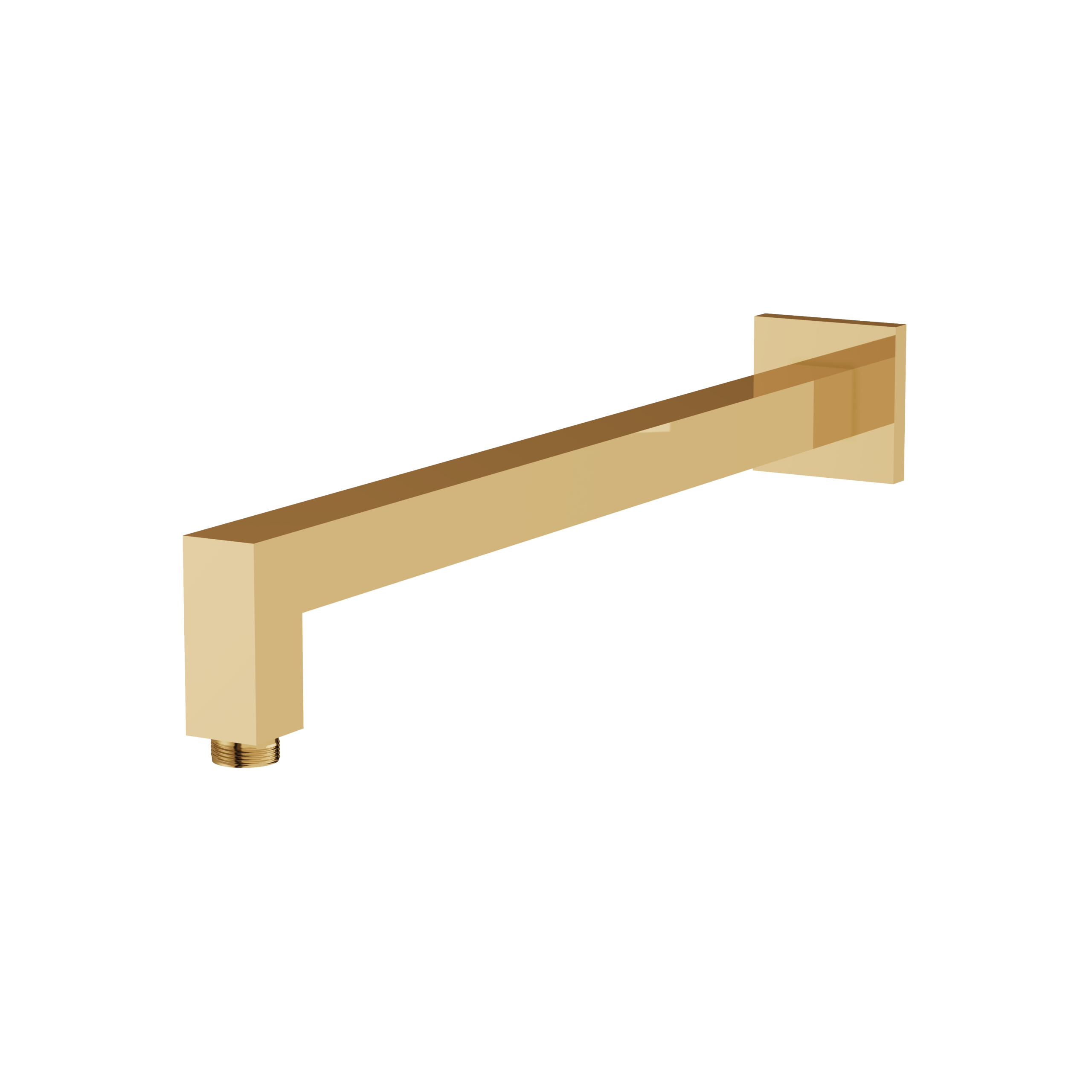 Aquabrass Square 16" Shower Arm with Flange by Aquabrass