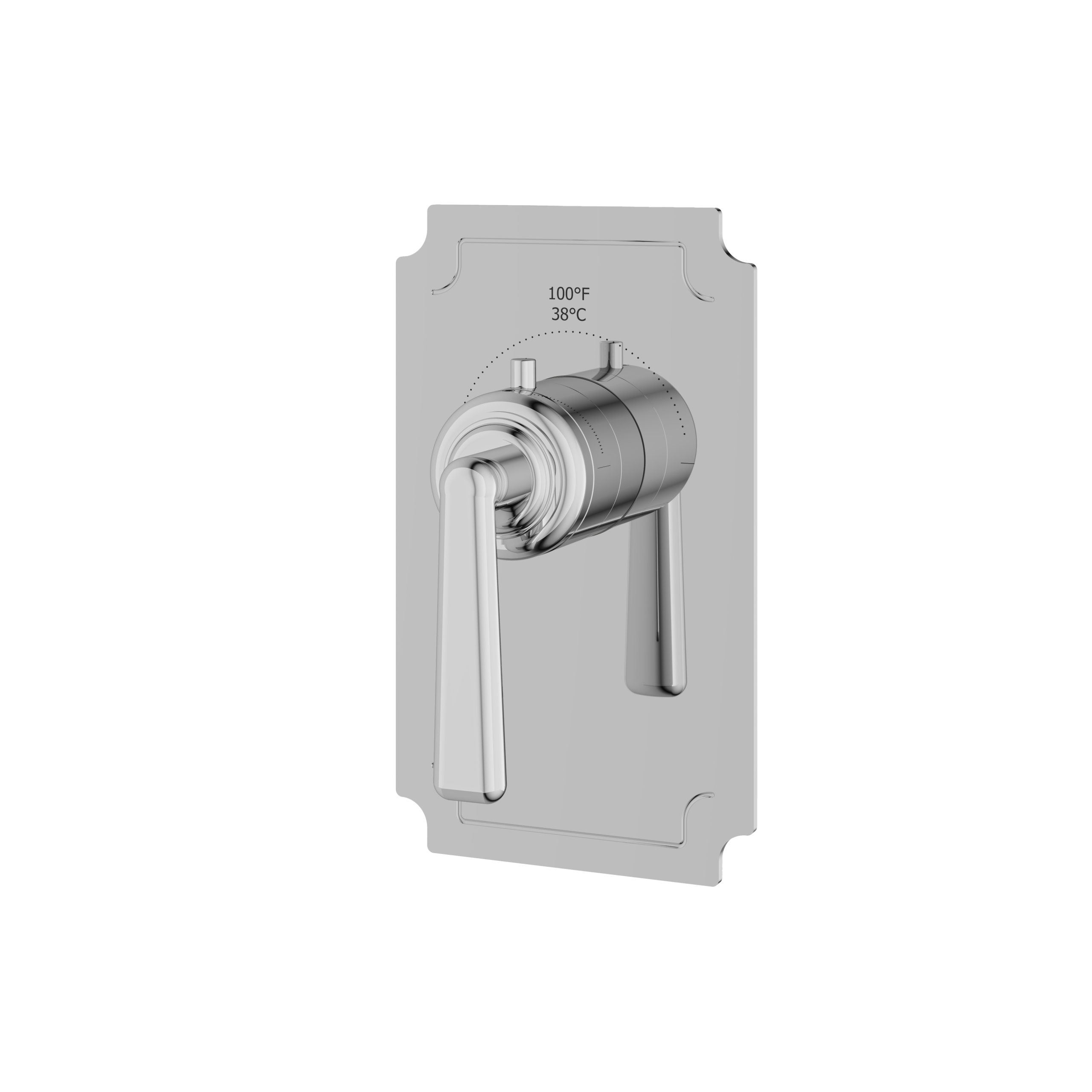 polished chrome trim