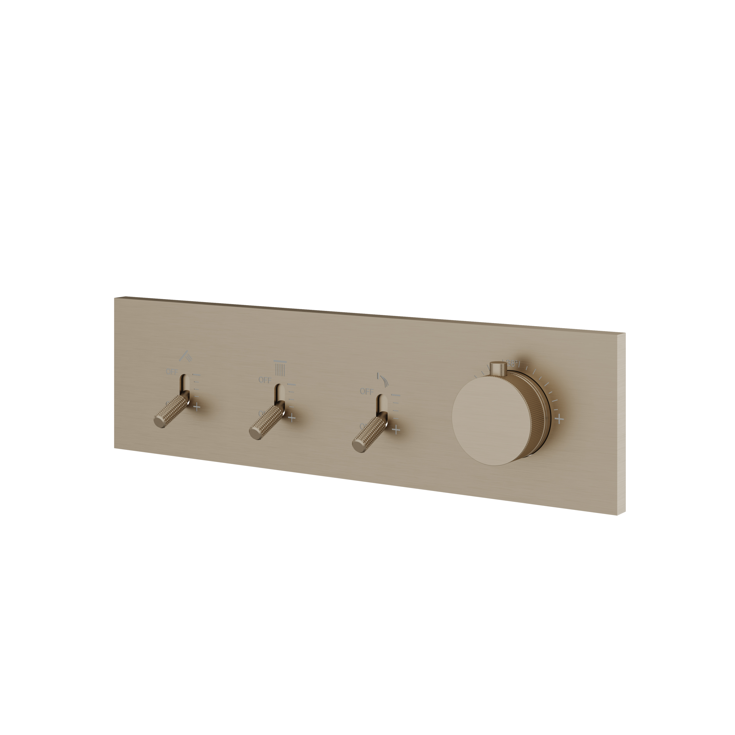 Aquabrass Dimmer 3 Way Shower Trim