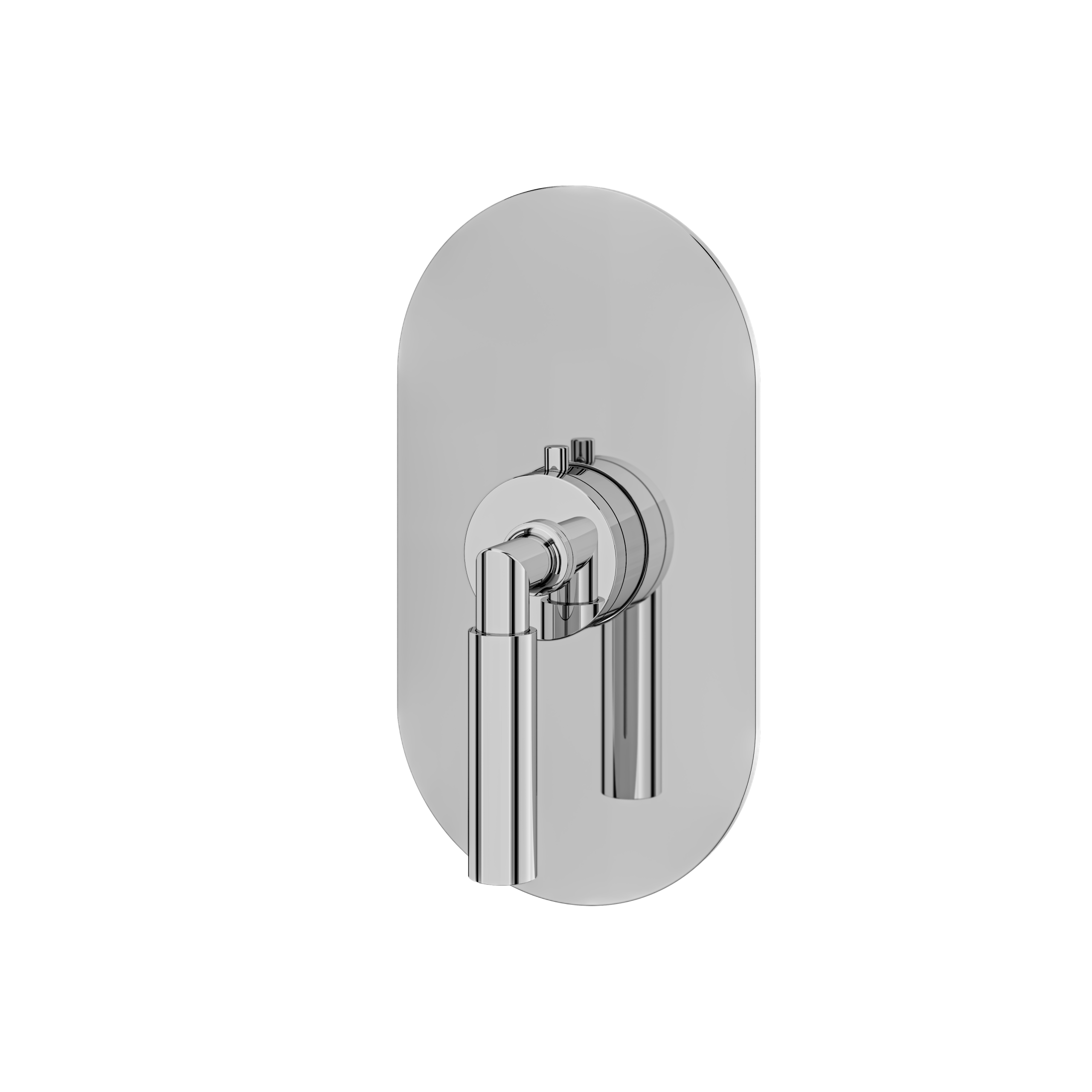 polished chrome trim