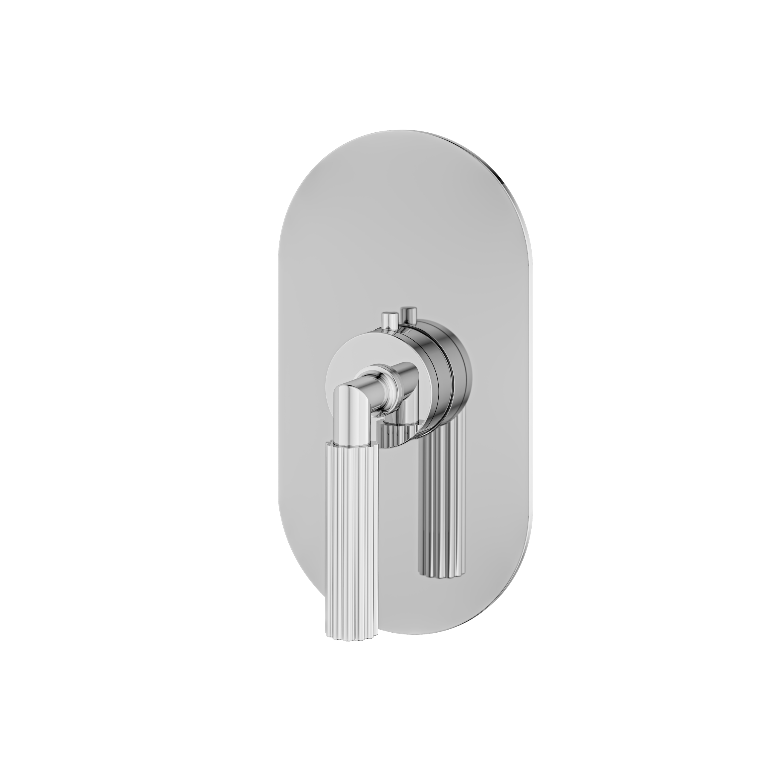 polished chrome trim