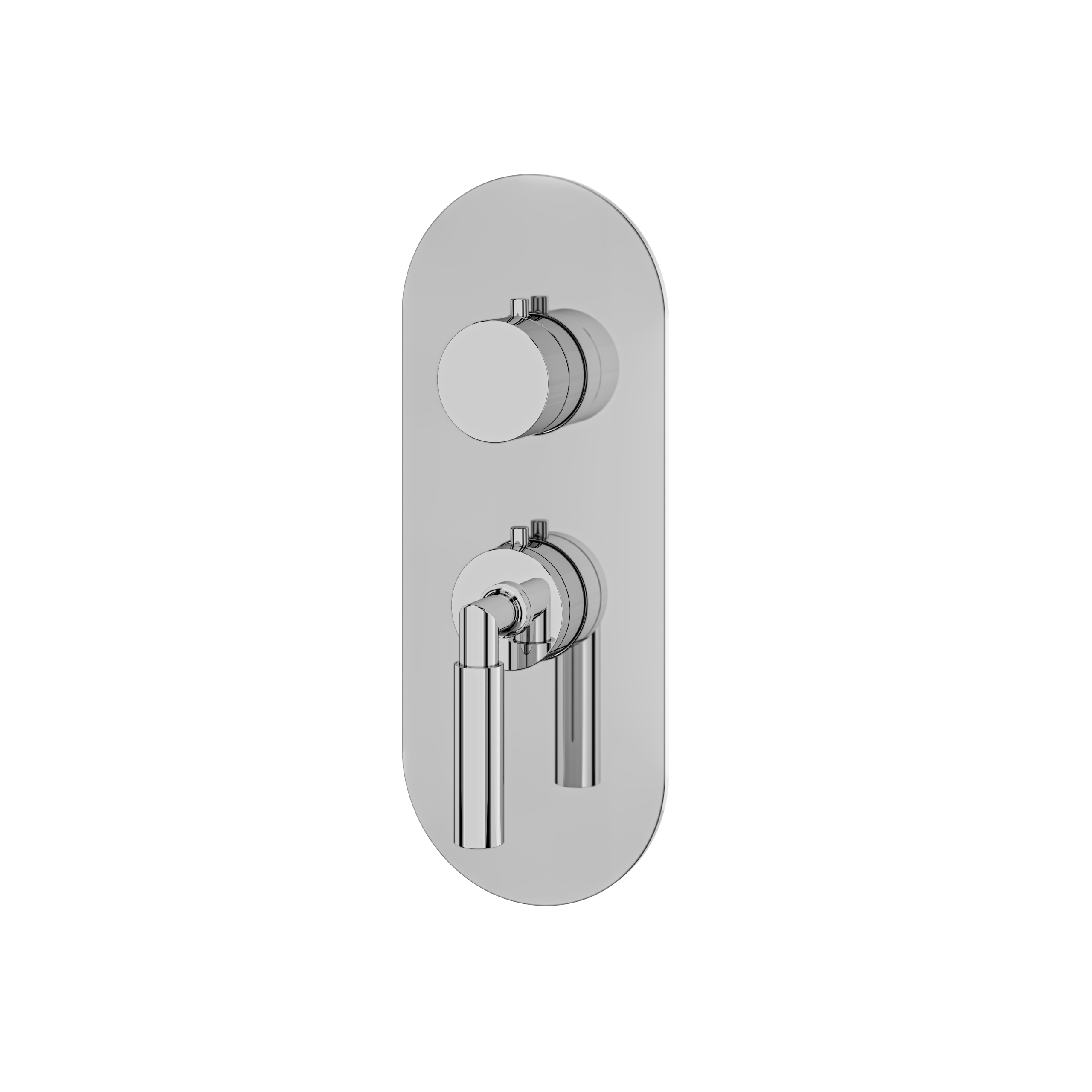 polished chrome trim