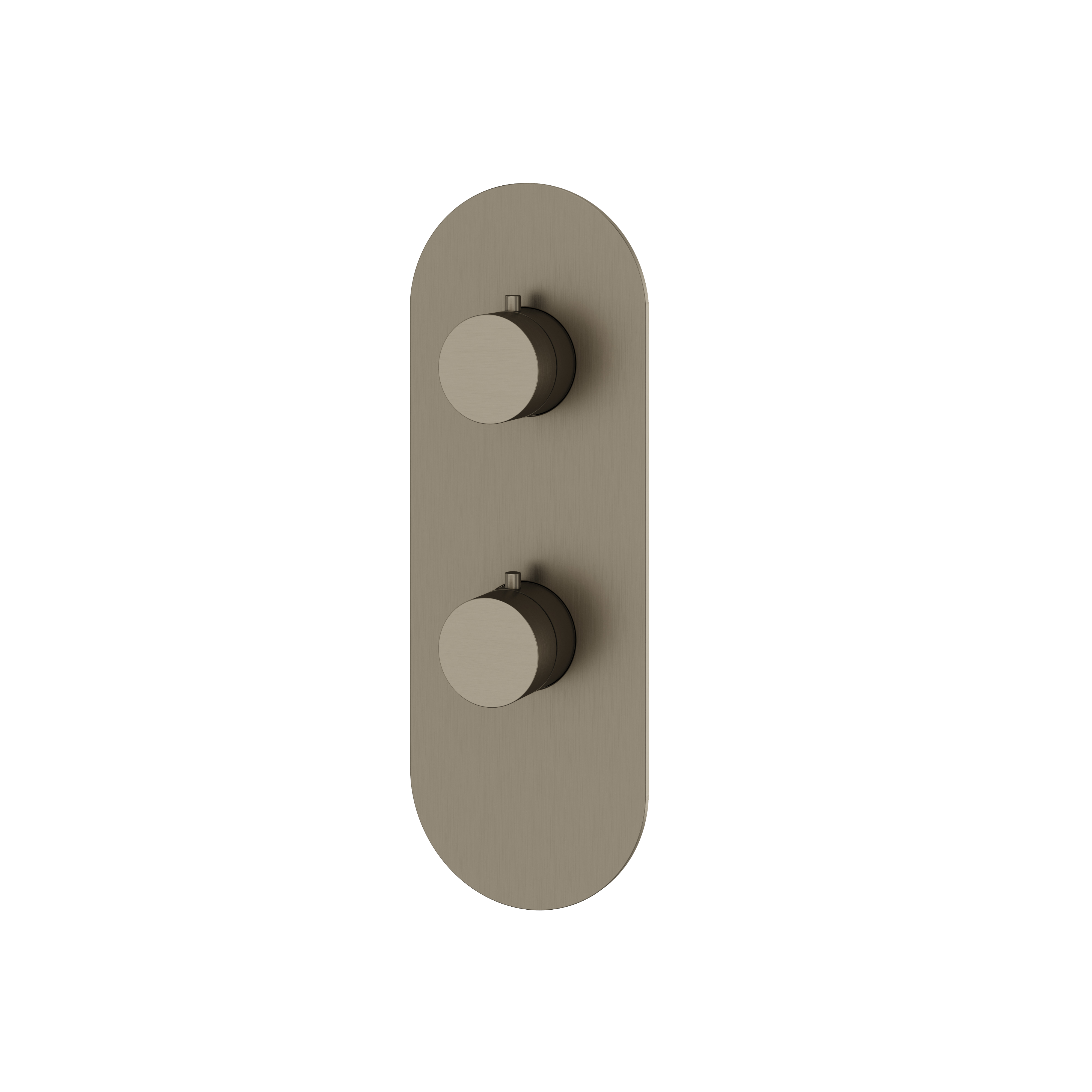 Aquabrass Round Trim Set - 3 Way Non Shared for T12123 Valve by Aquabrass