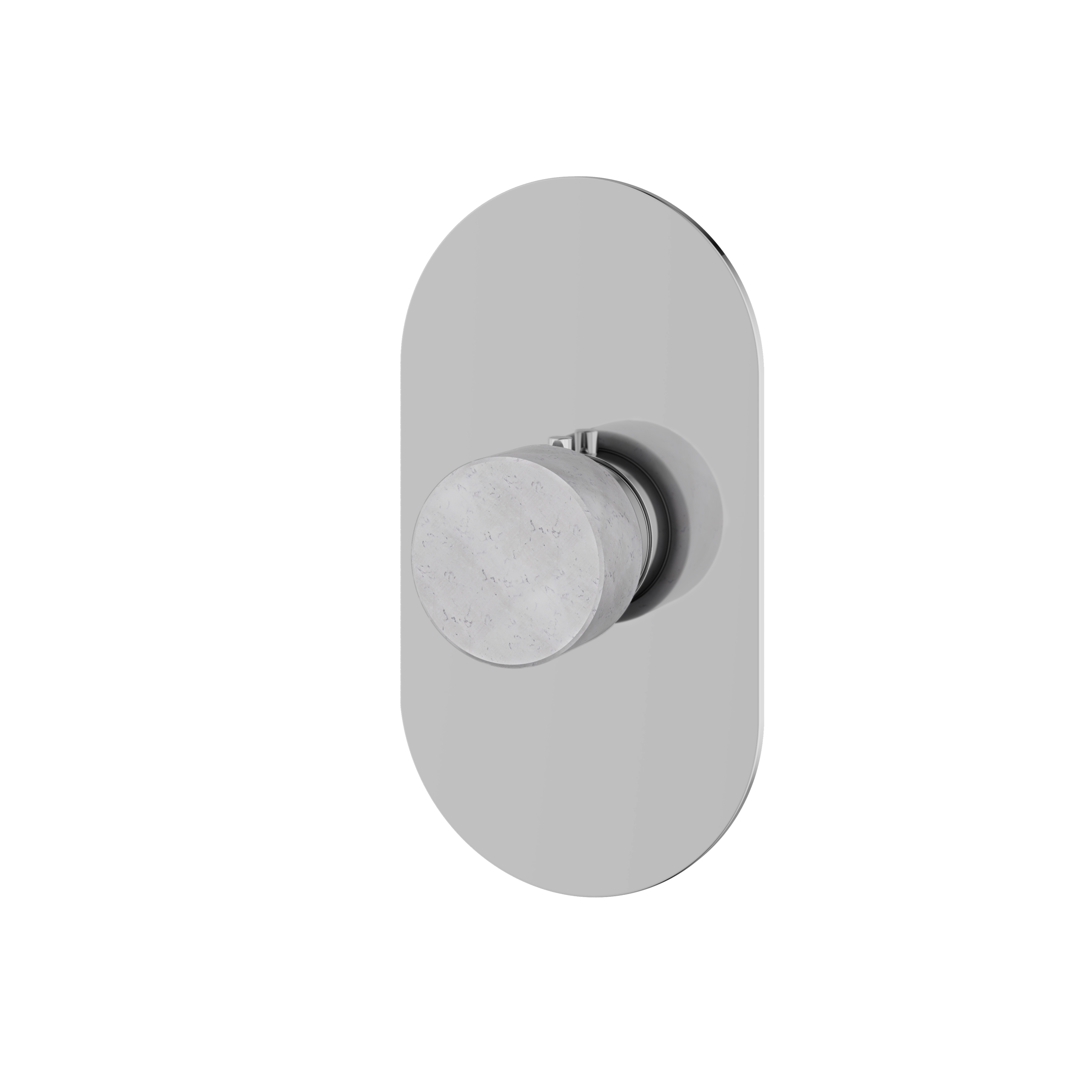 white carrara polished chrome trim