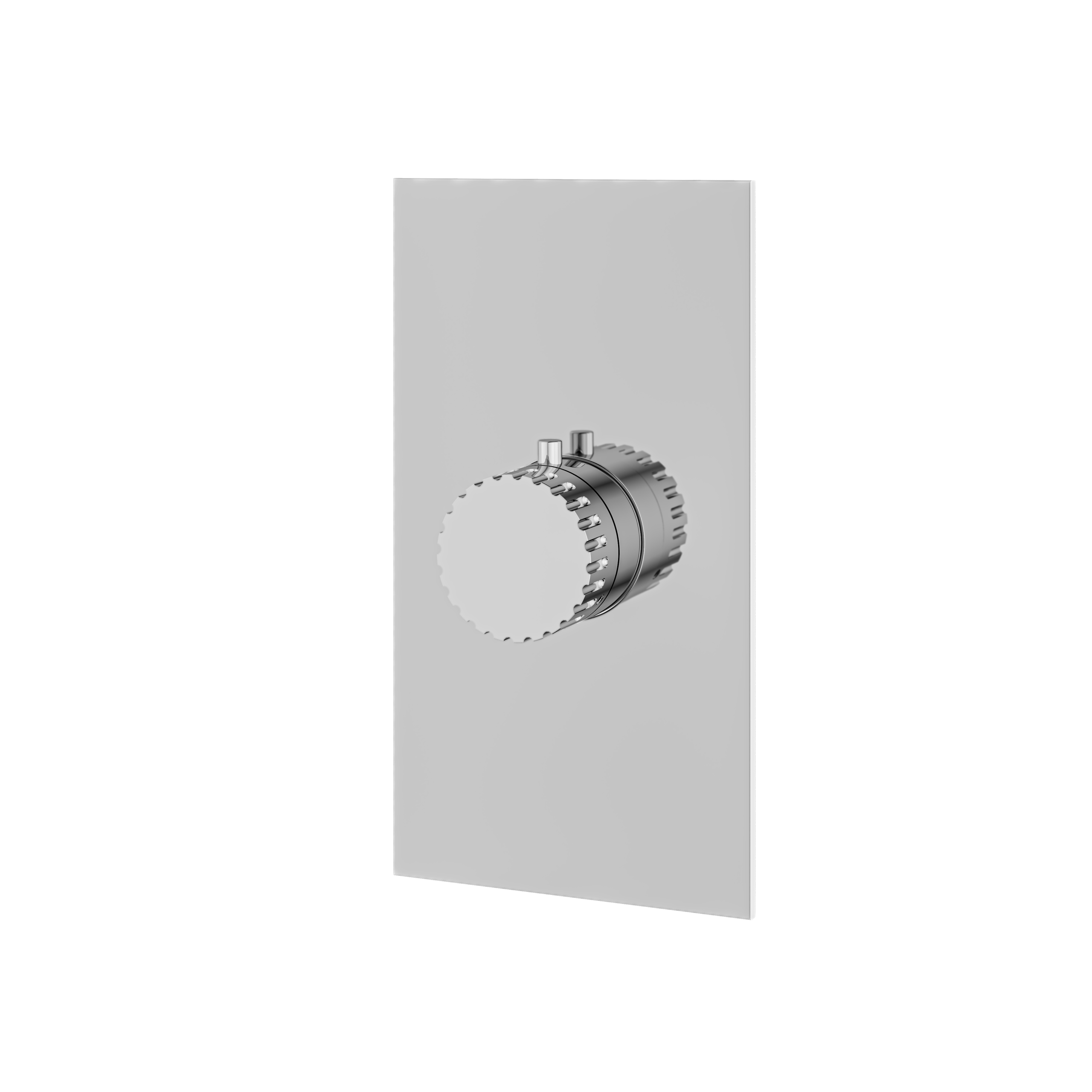 polished chrome trim