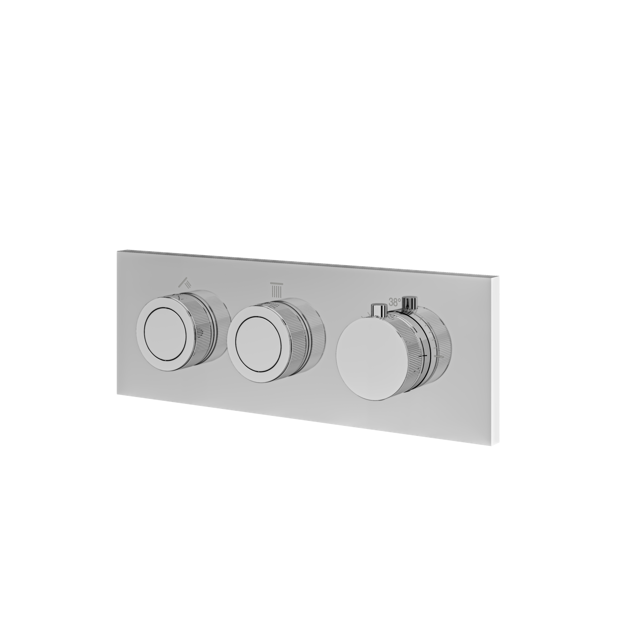 polished chrome trim