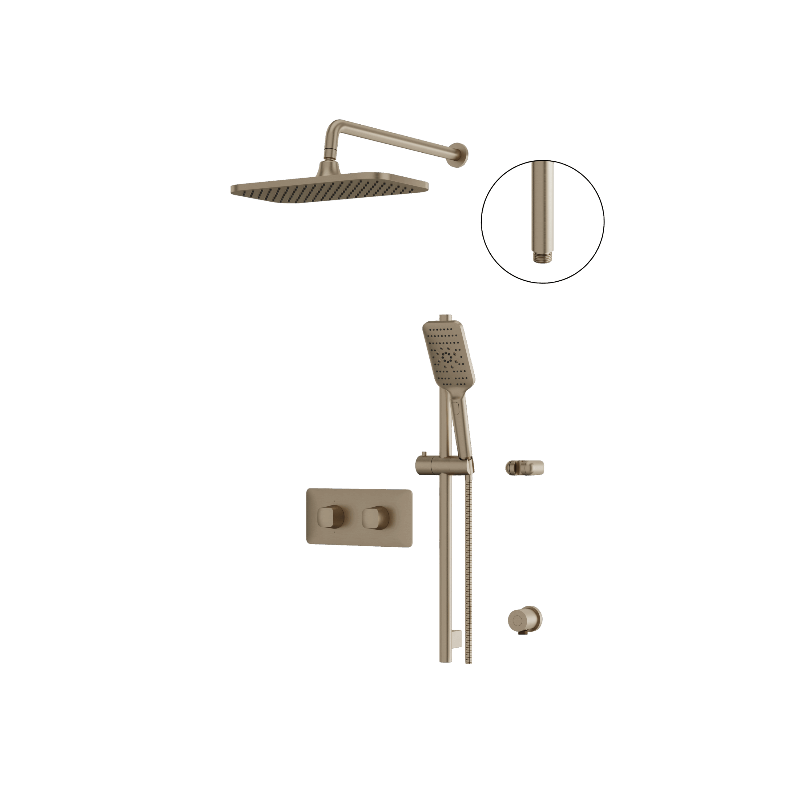 Aquabrass Shower Faucet - 2 Way Non-Shared