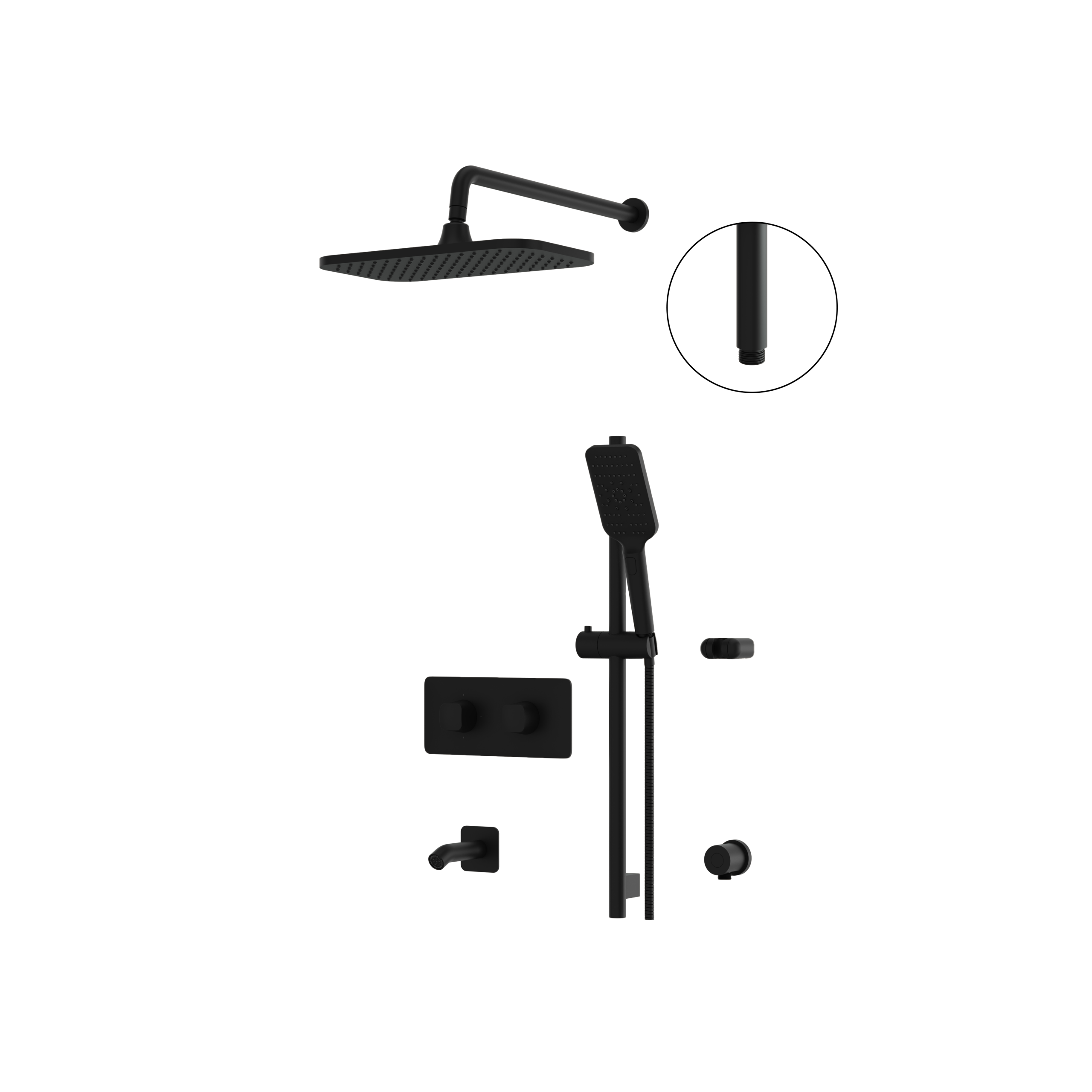 Aquabrass Shower Faucet - 3 Way Shared