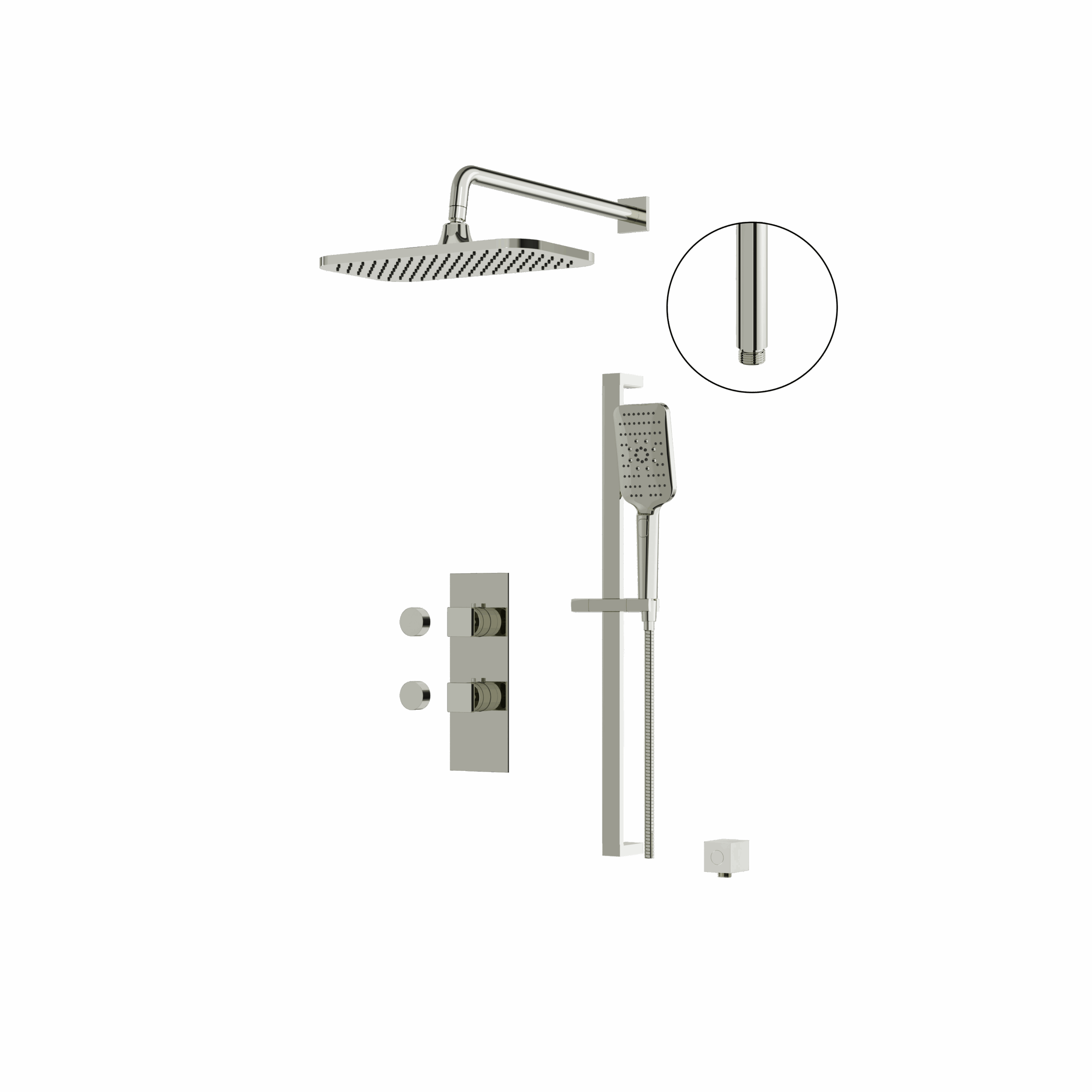 Aquabrass Shower Faucet - 2 Way Non Shared