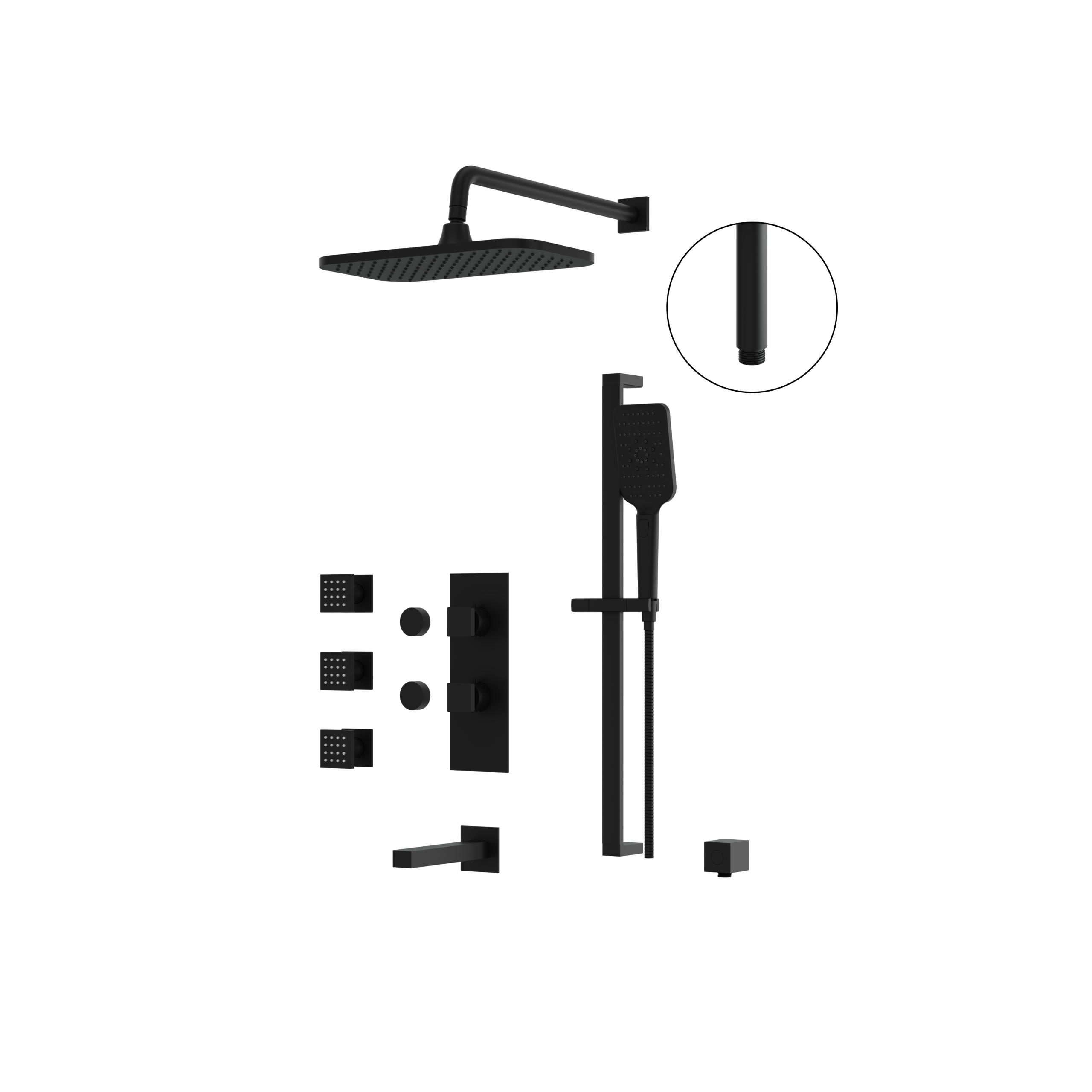 Aquabrass Shower Faucet- 3 Way Shared