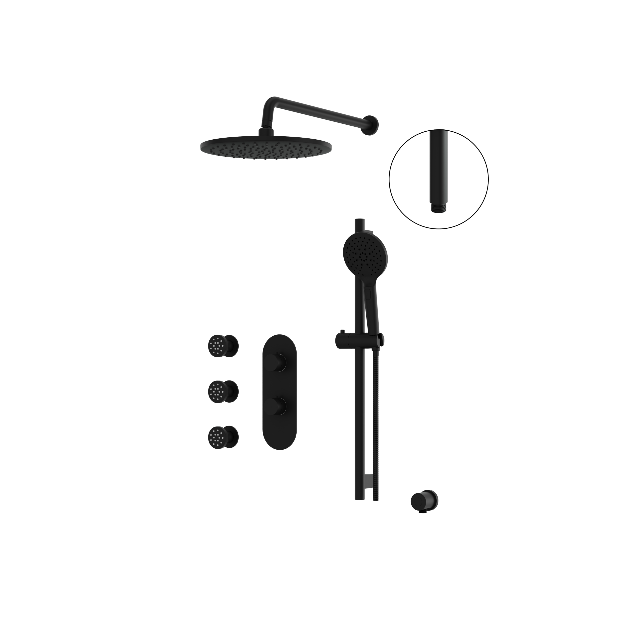 Aquabrass Shower Faucet - 3 Way Shared