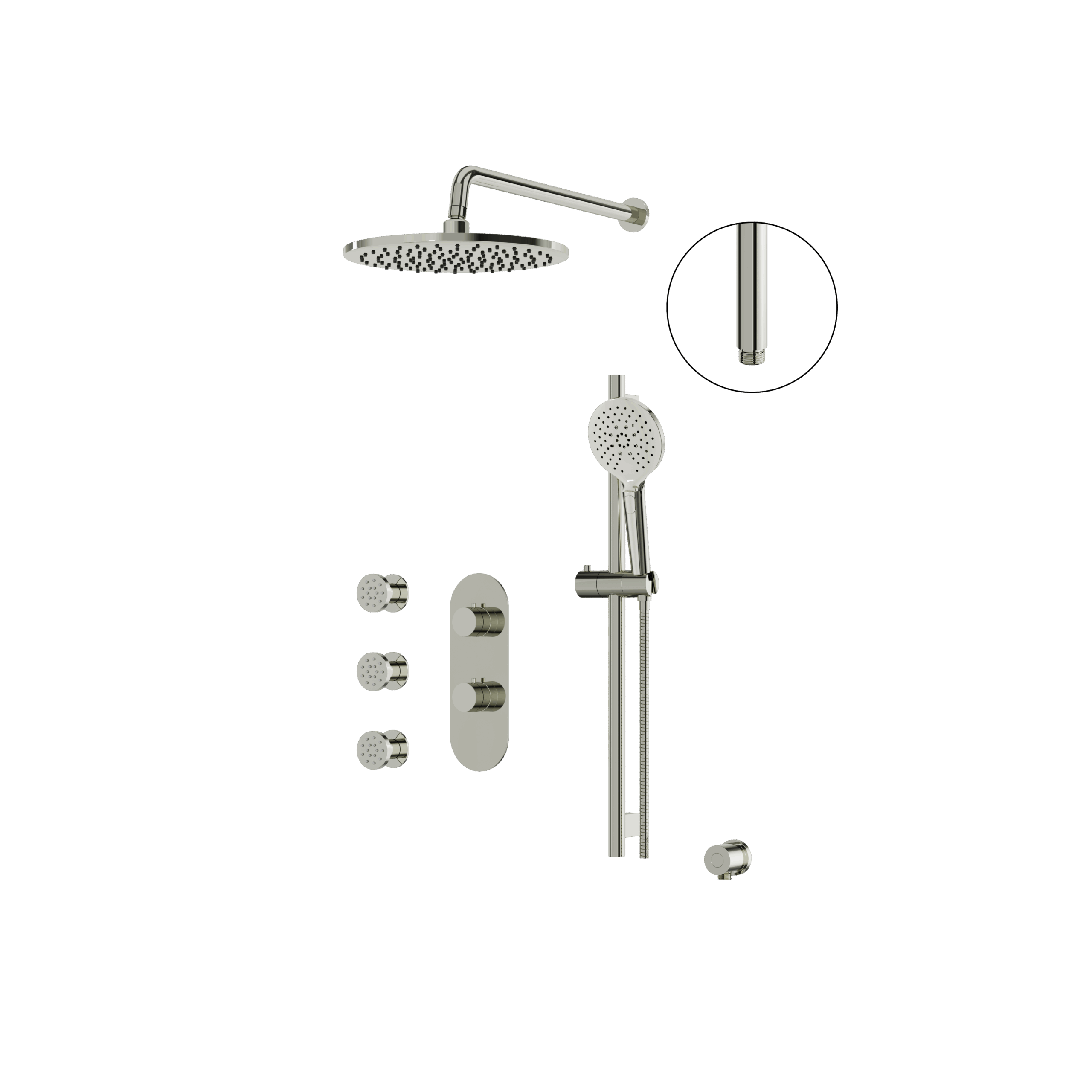 Aquabrass Shower Faucet - 3 Way Non Shared