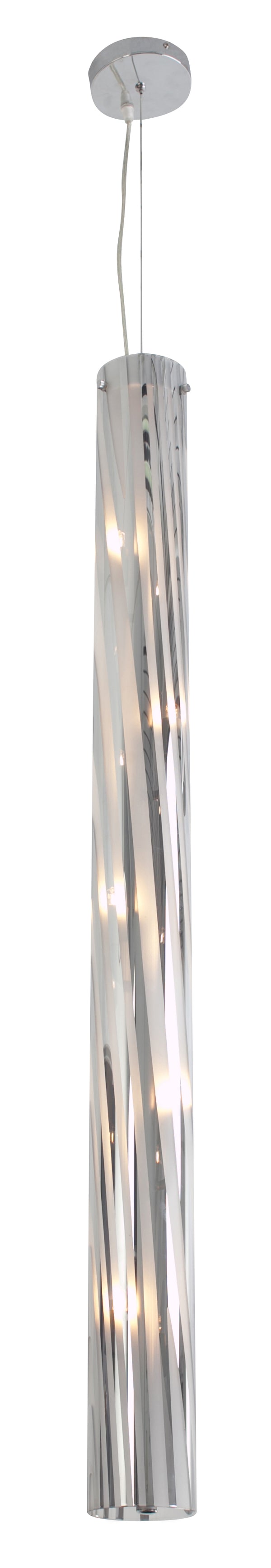 chrome pendant light
