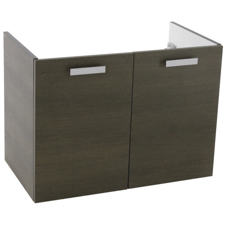 grey oak vanity cabinet