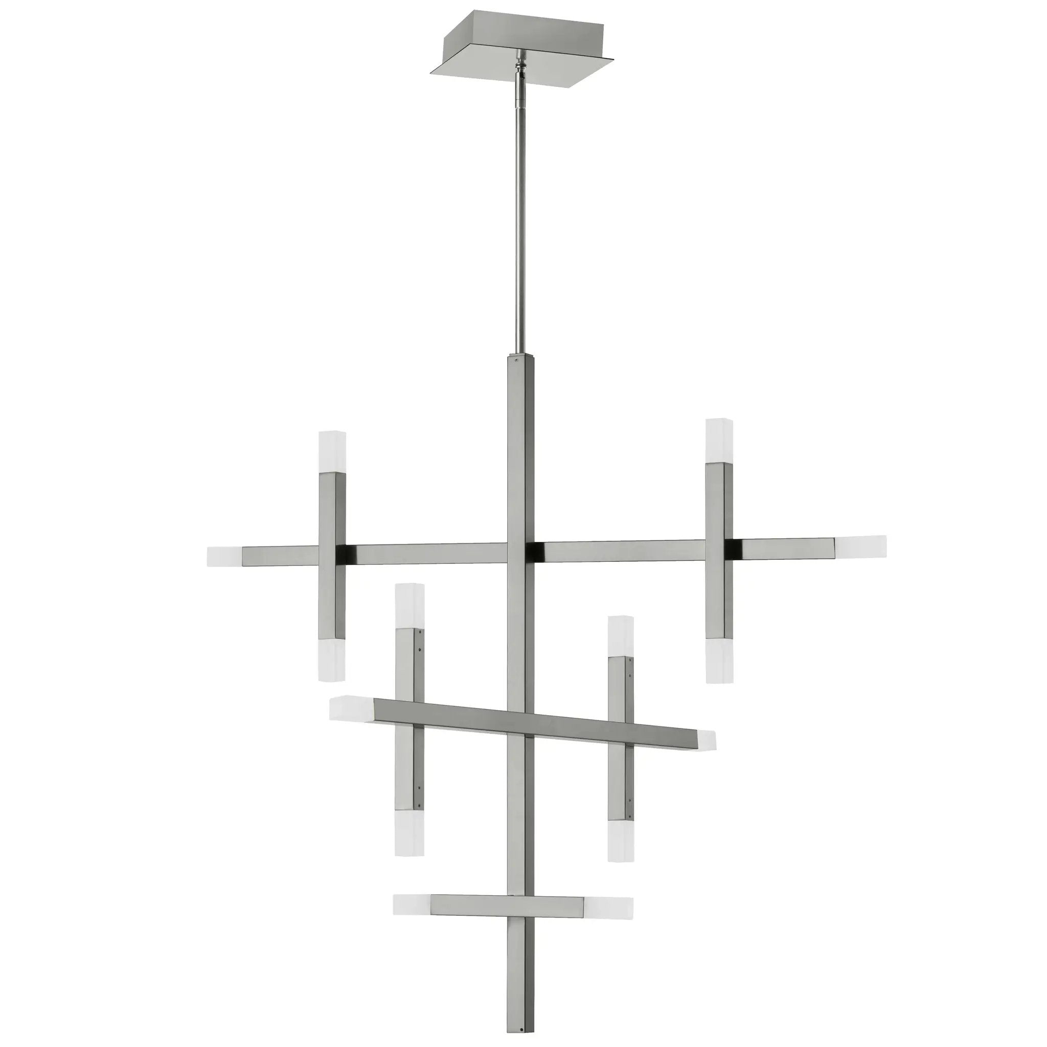 polished chrome chandeliers