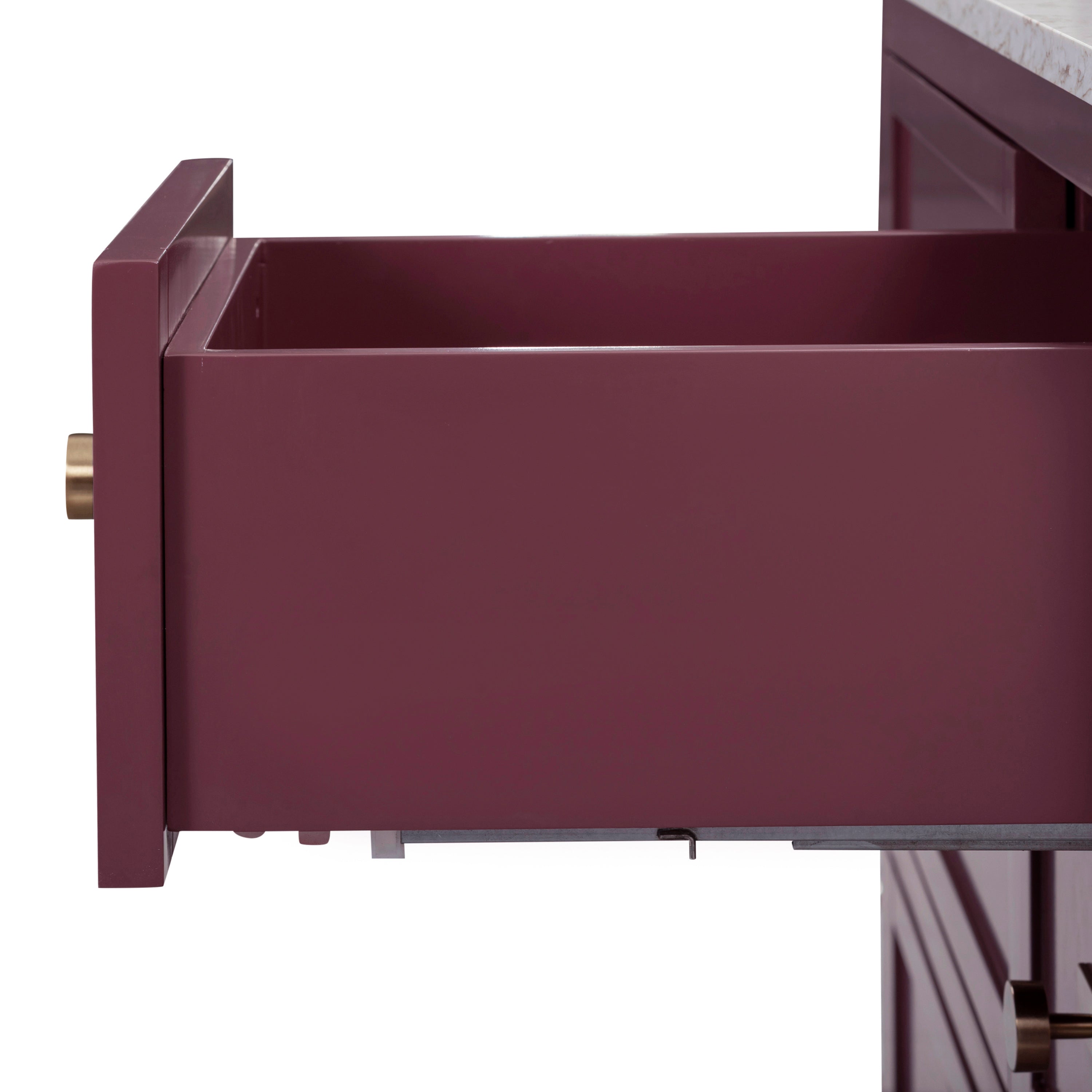 burgundy red vanity set