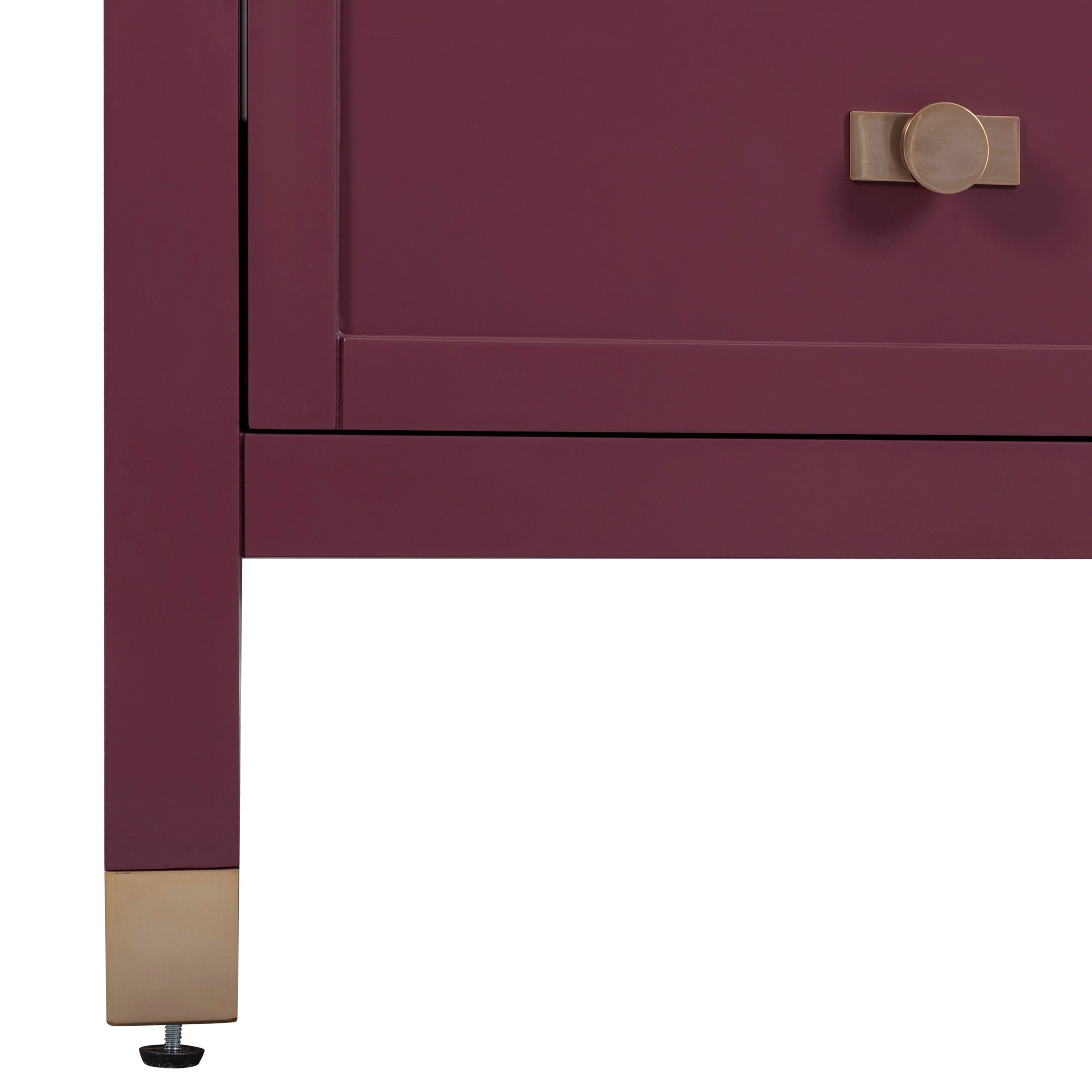 burgundy red vanity base