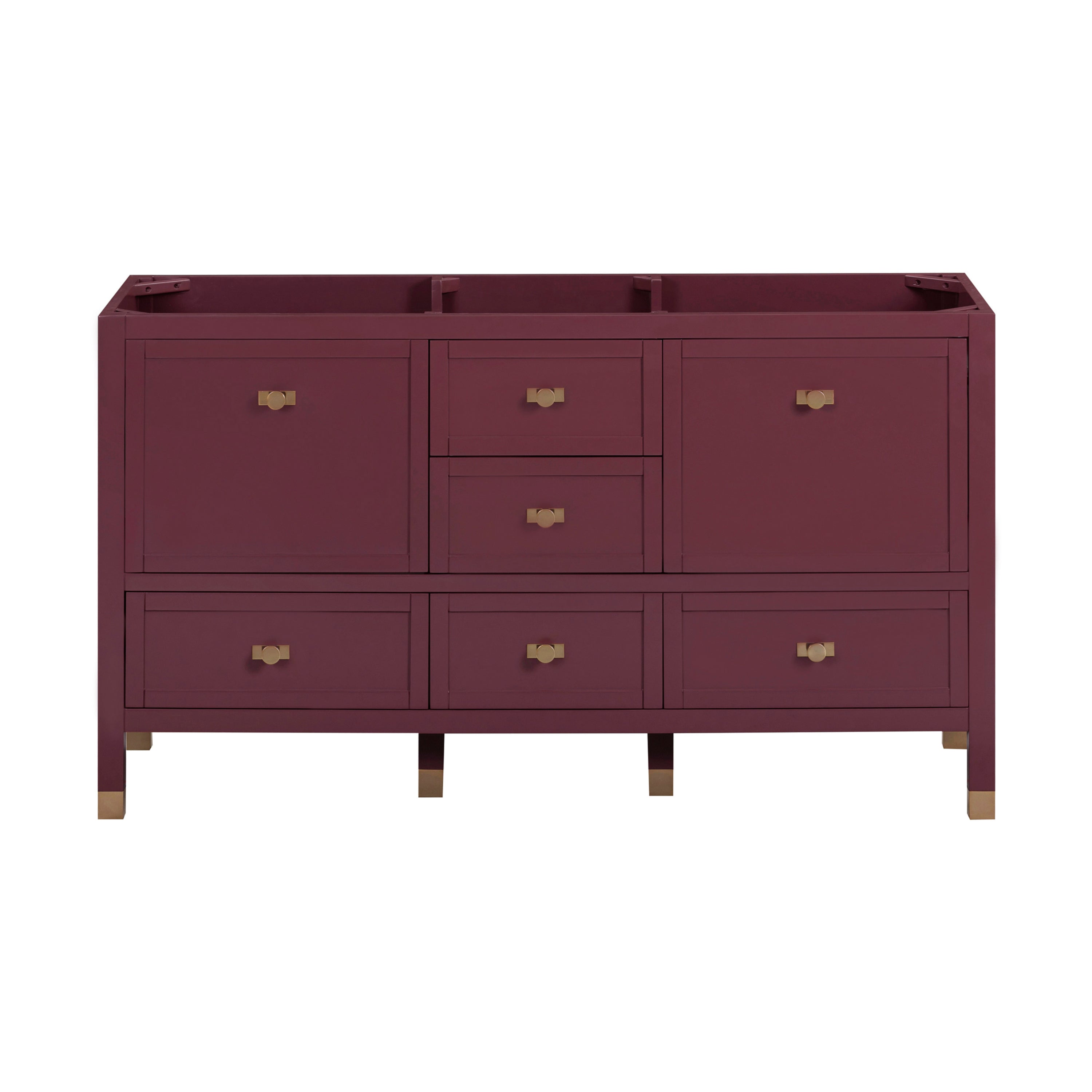 burgundy red vanity base