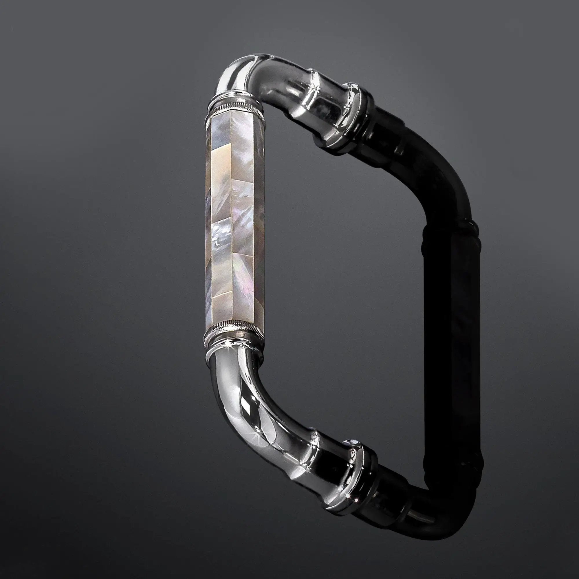 polished nickel appliance pull