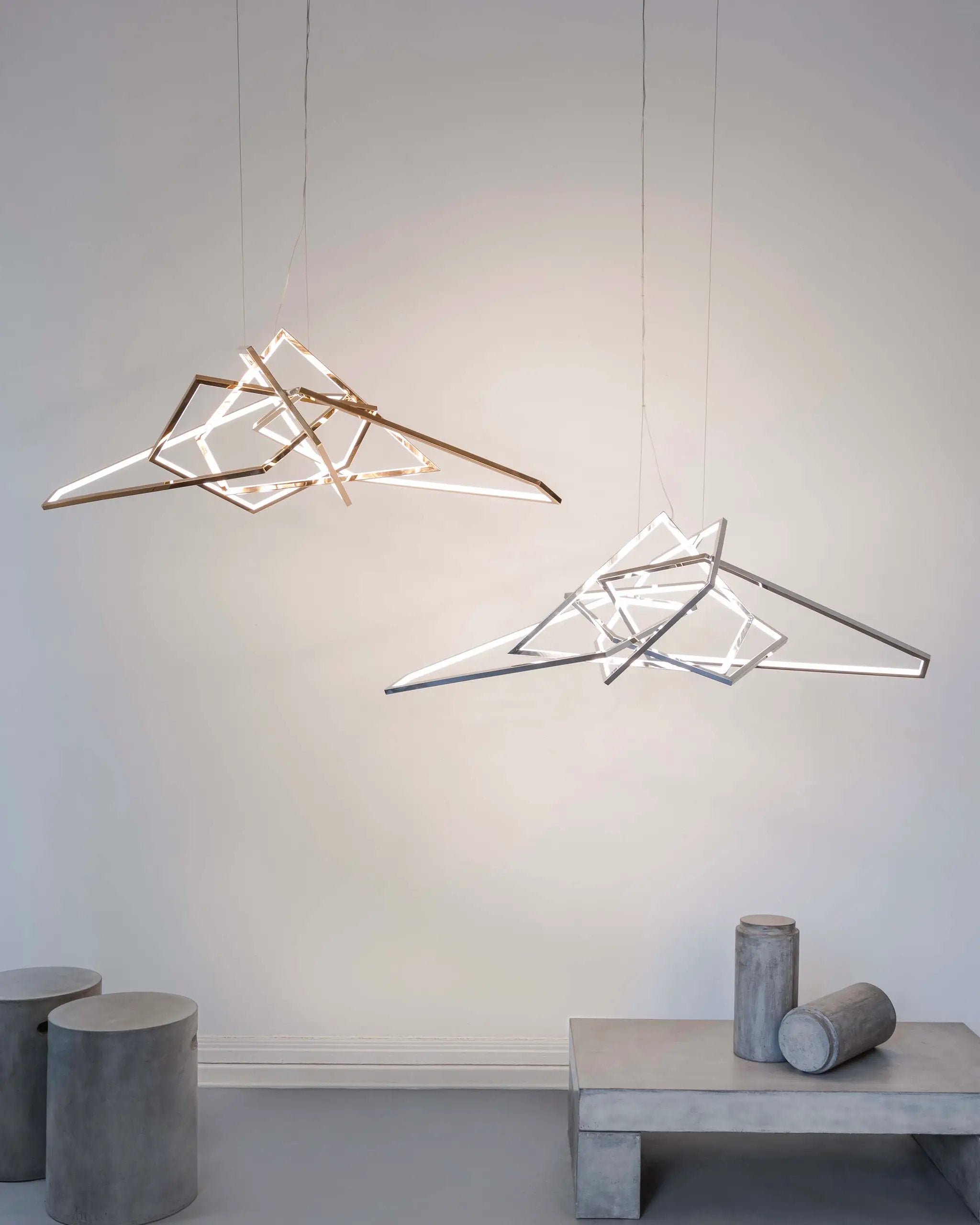 chrome chandelier