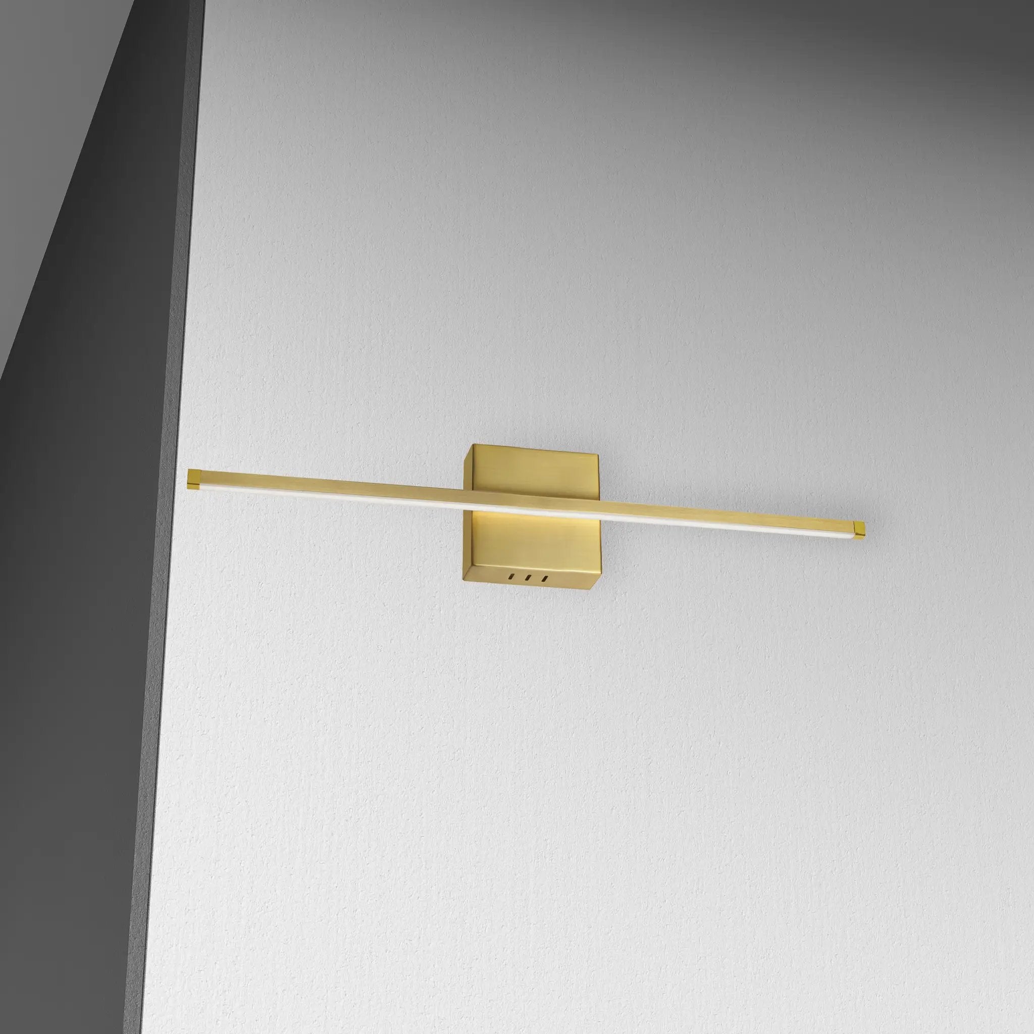 aged brass wall mount