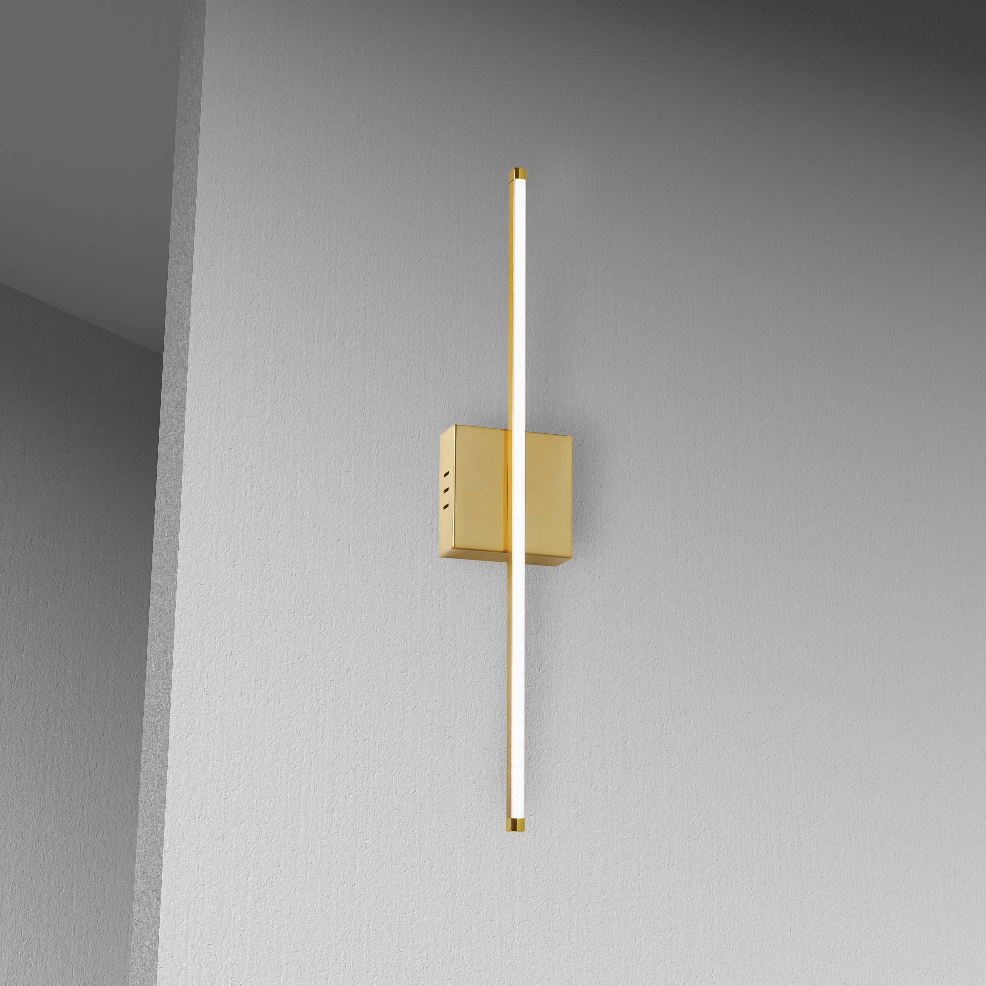 aged brass wall mount