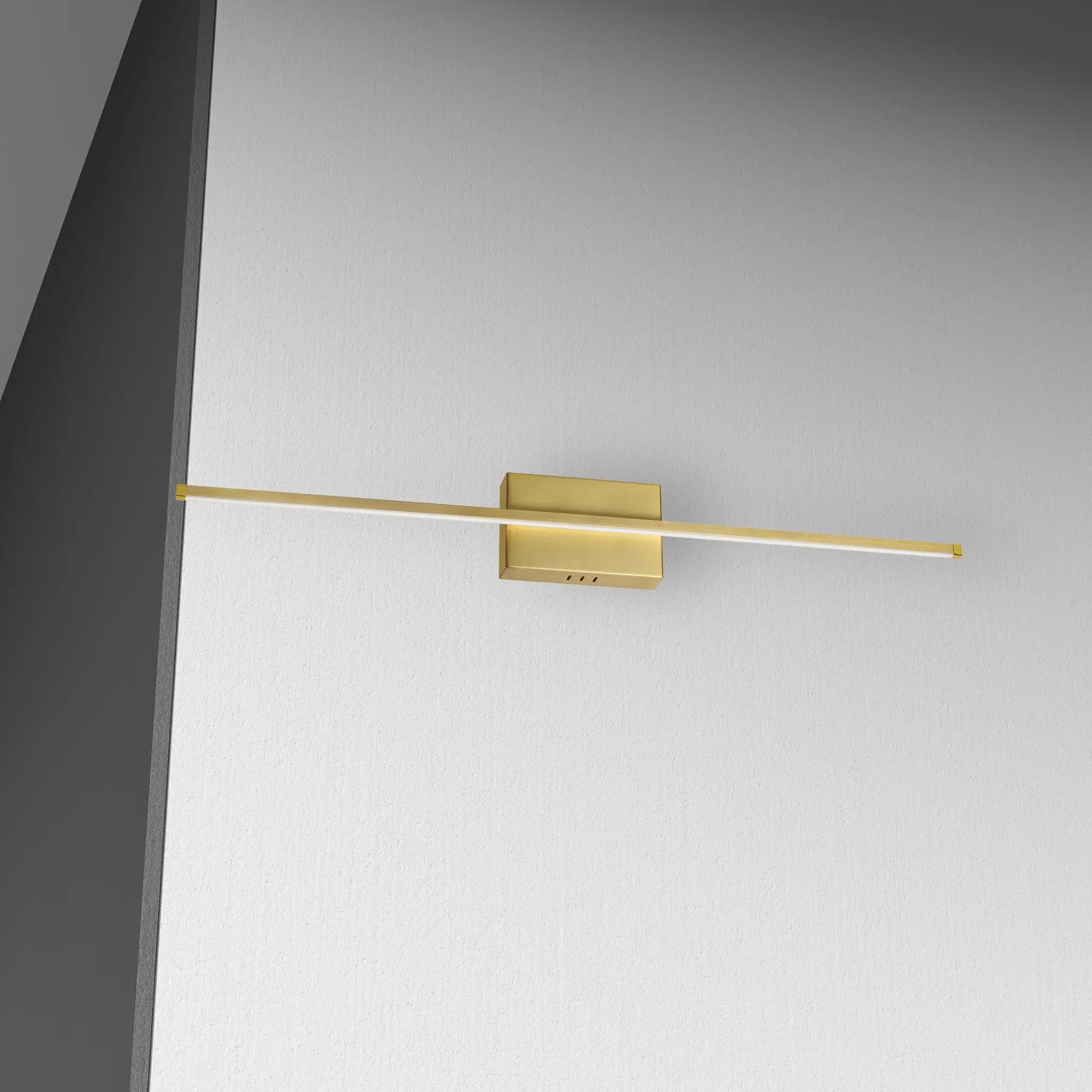 aged brass wall mount