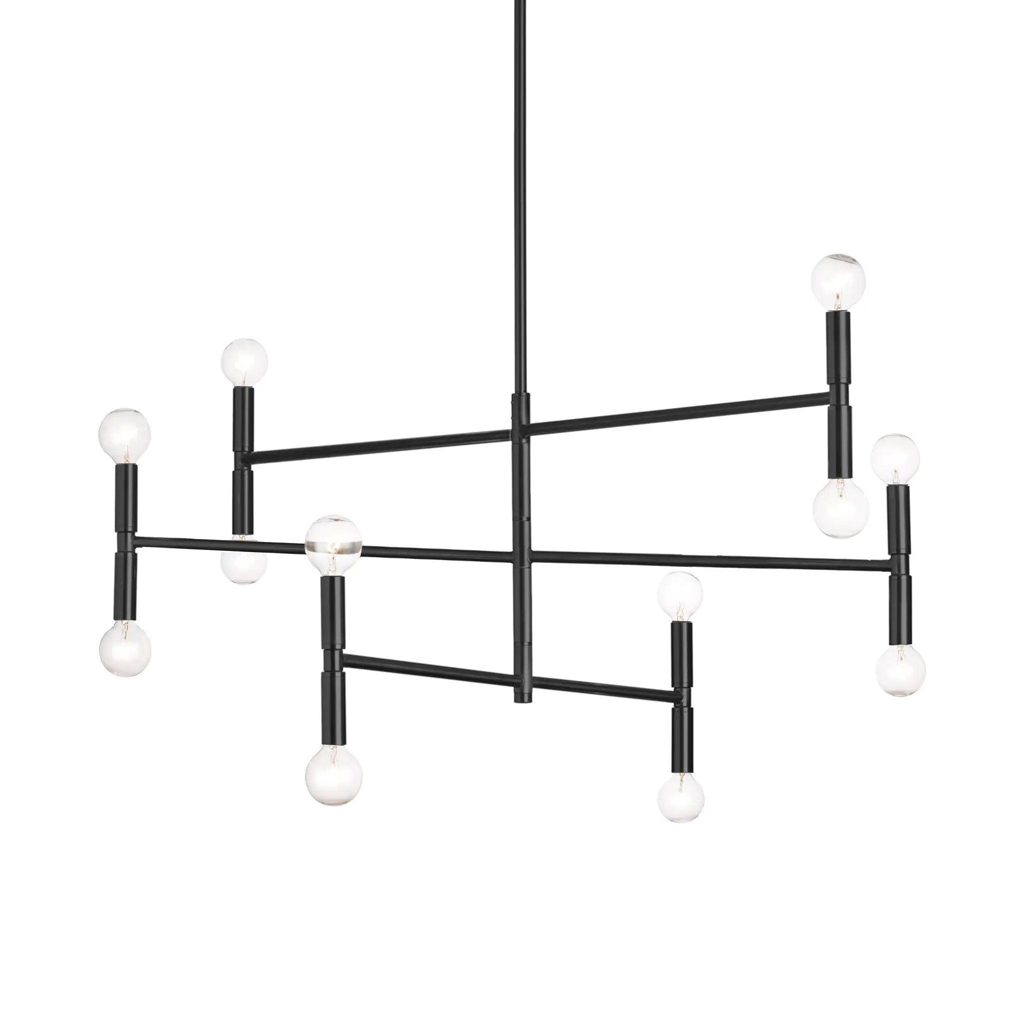matte black chandeliers