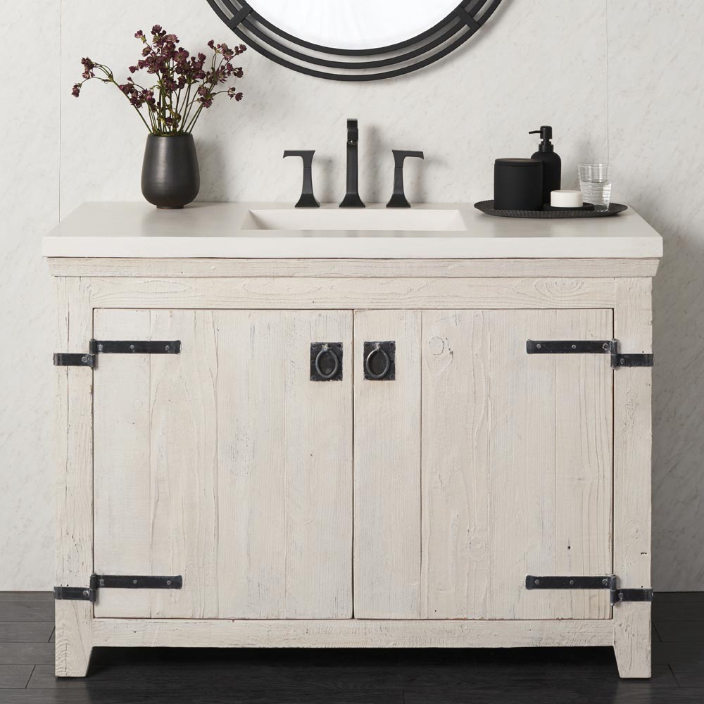 whitewash vanity