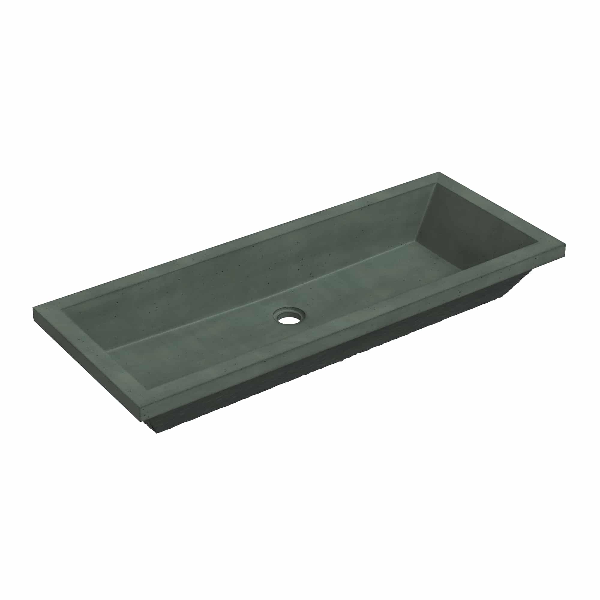 Native Trails Arcata 36" Concrete Rectangular Bathroom Sink