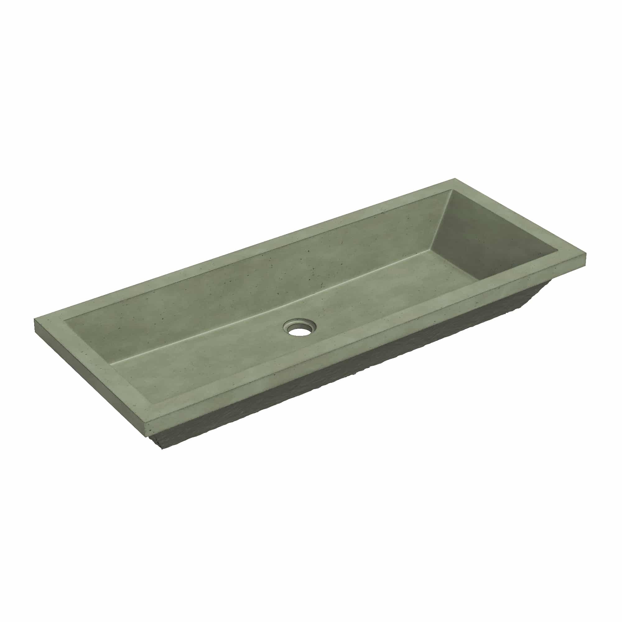 Native Trails Arcata 36" Concrete Rectangular Bathroom Sink