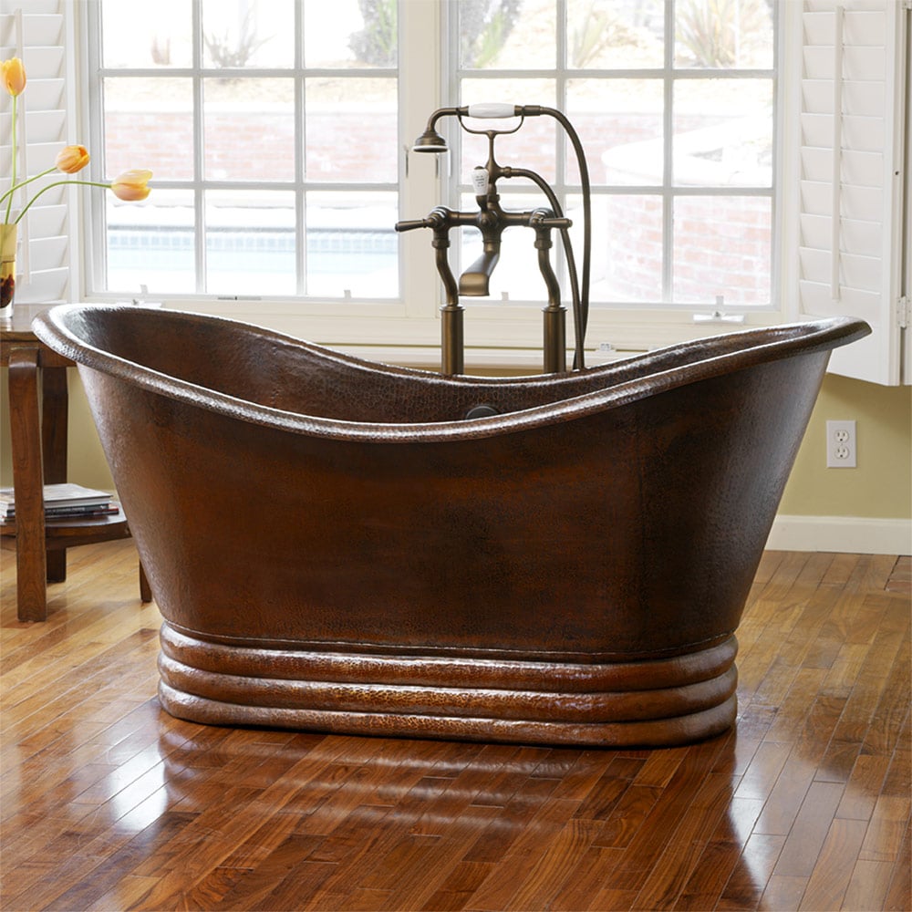 antique copper tub