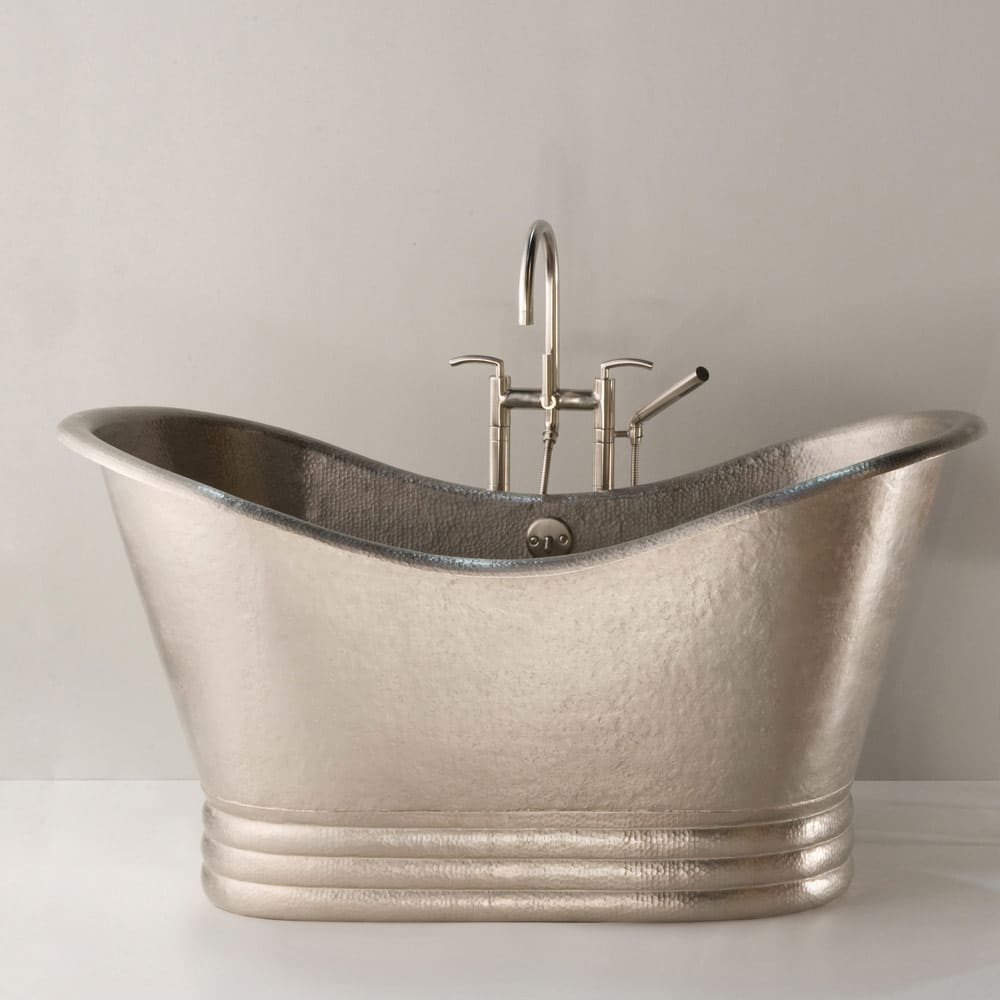 brushed nickel tub
