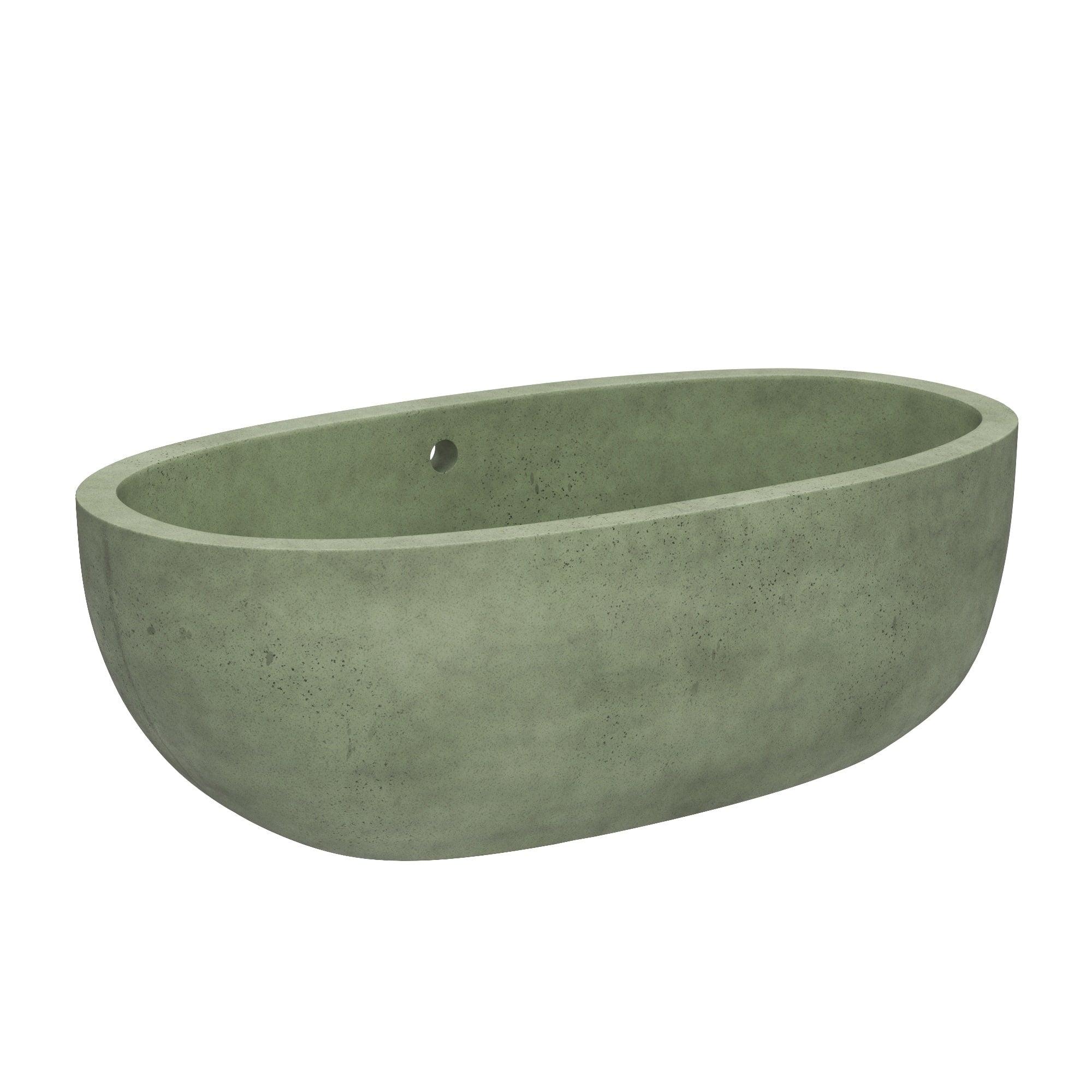 Native Trails Avalon 66" Concrete Freestanding Soaking Bathtub