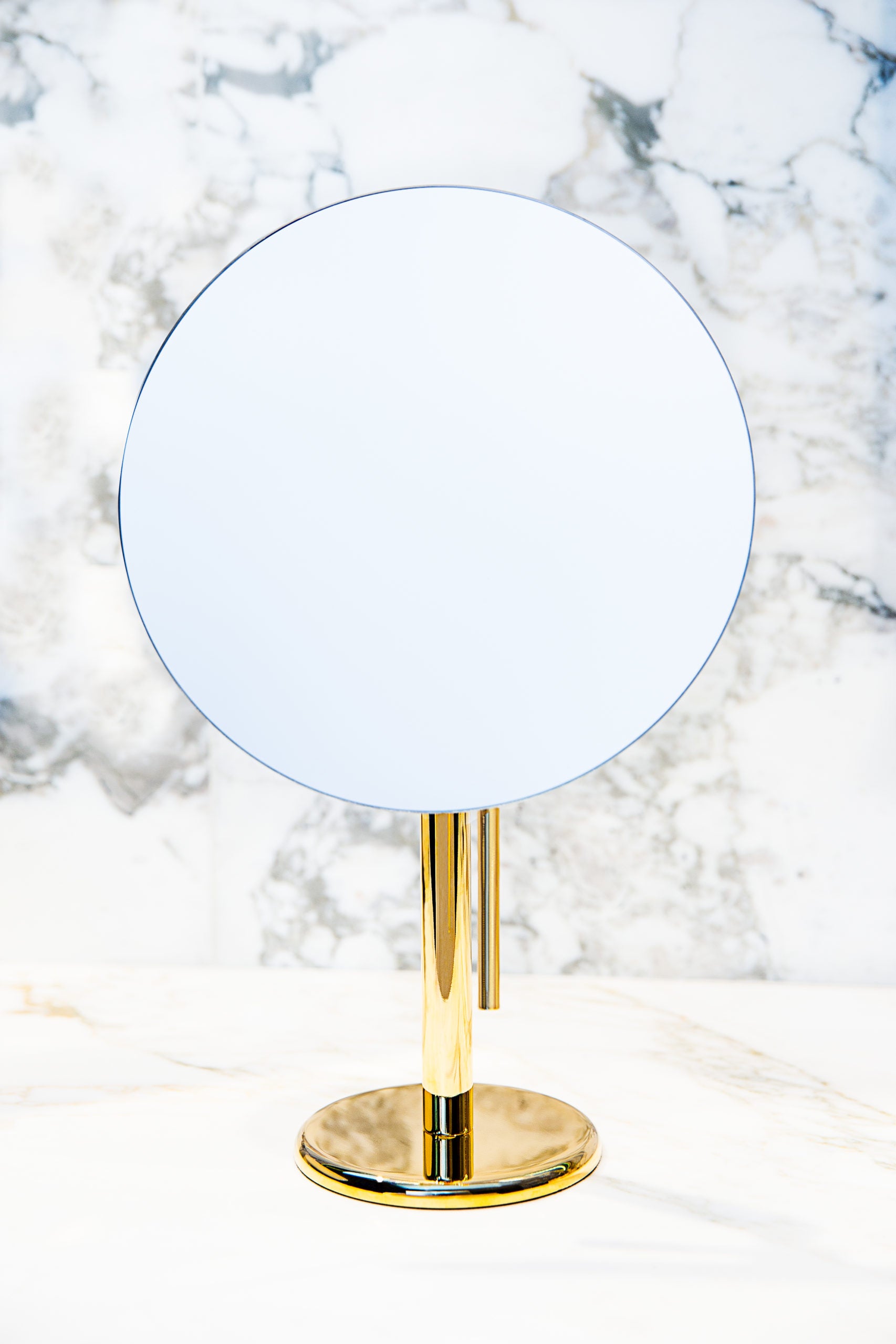 polished gold mirror