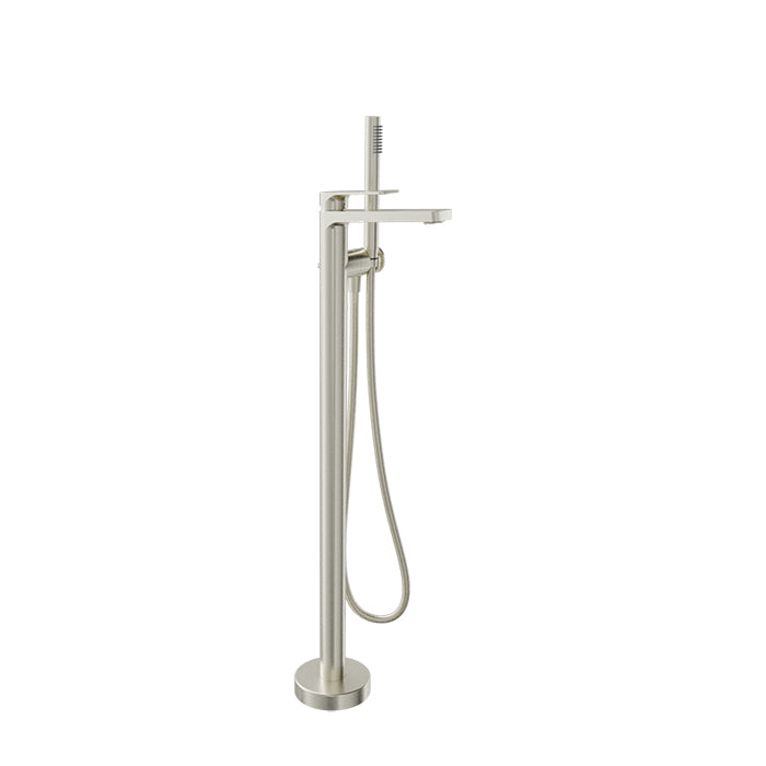 Baril Petite Floor-Mounted Tub Filler with Hand Shower