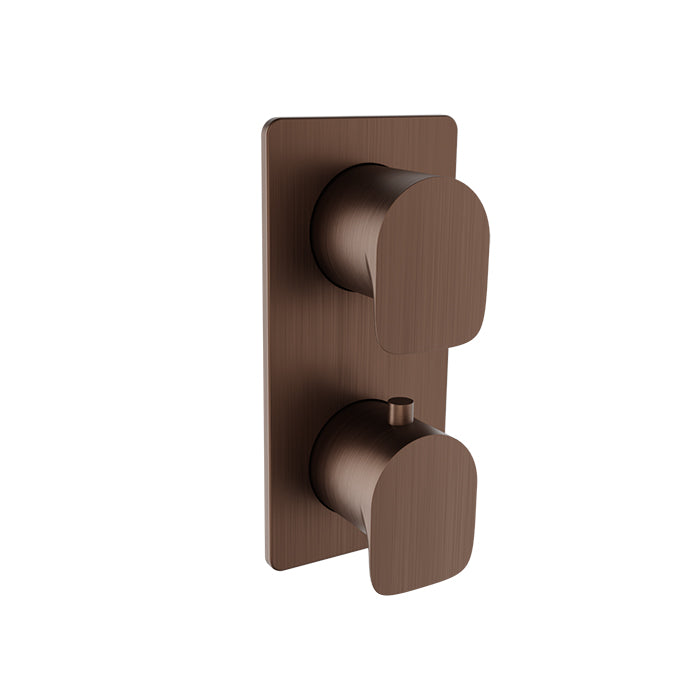 Baril Petite Complete Thermostatic Pressure Balanced Shower Control Valve with 3-Way Diverter - Non-Shared Ports