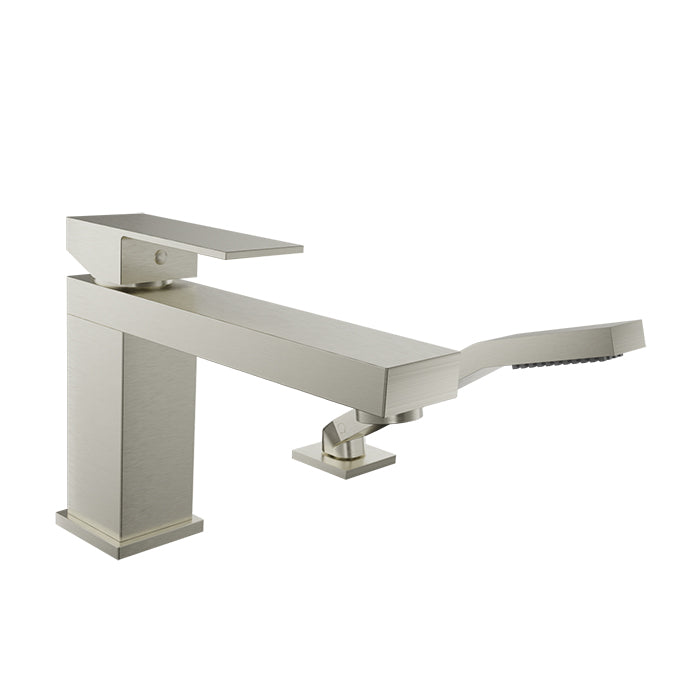 Baril Rec 2-Piece Deck Mount Tub Filler with Hand Shower