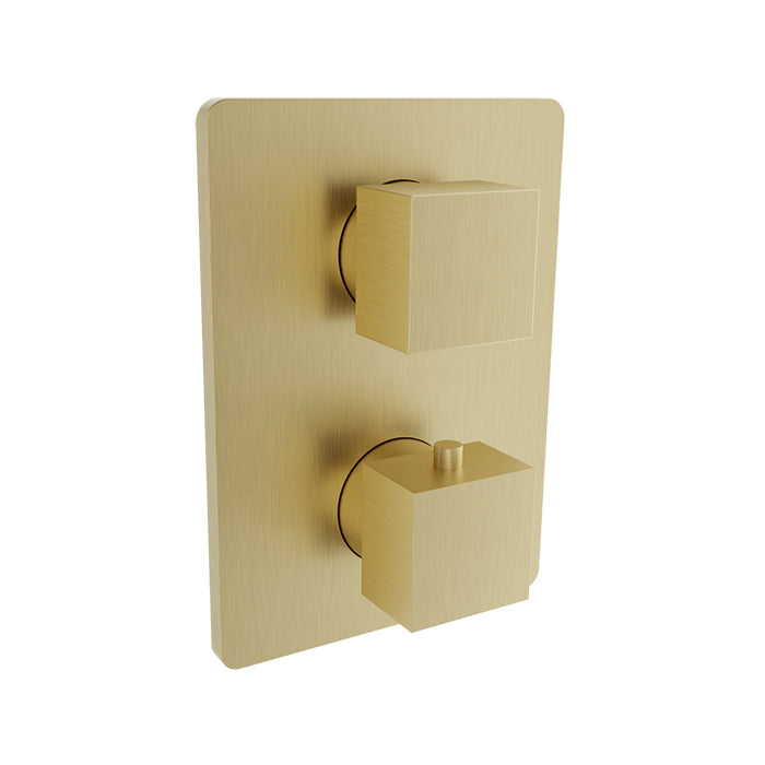 Baril Rec Complete Thermostatic Pressure Balanced Shower Control Valve with 3-Way Diverter - Shared Ports