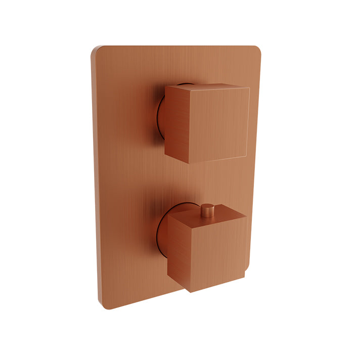 Baril Rec Complete Thermostatic Pressure Balanced Shower Control Valve with 3-Way Diverter - Shared Ports