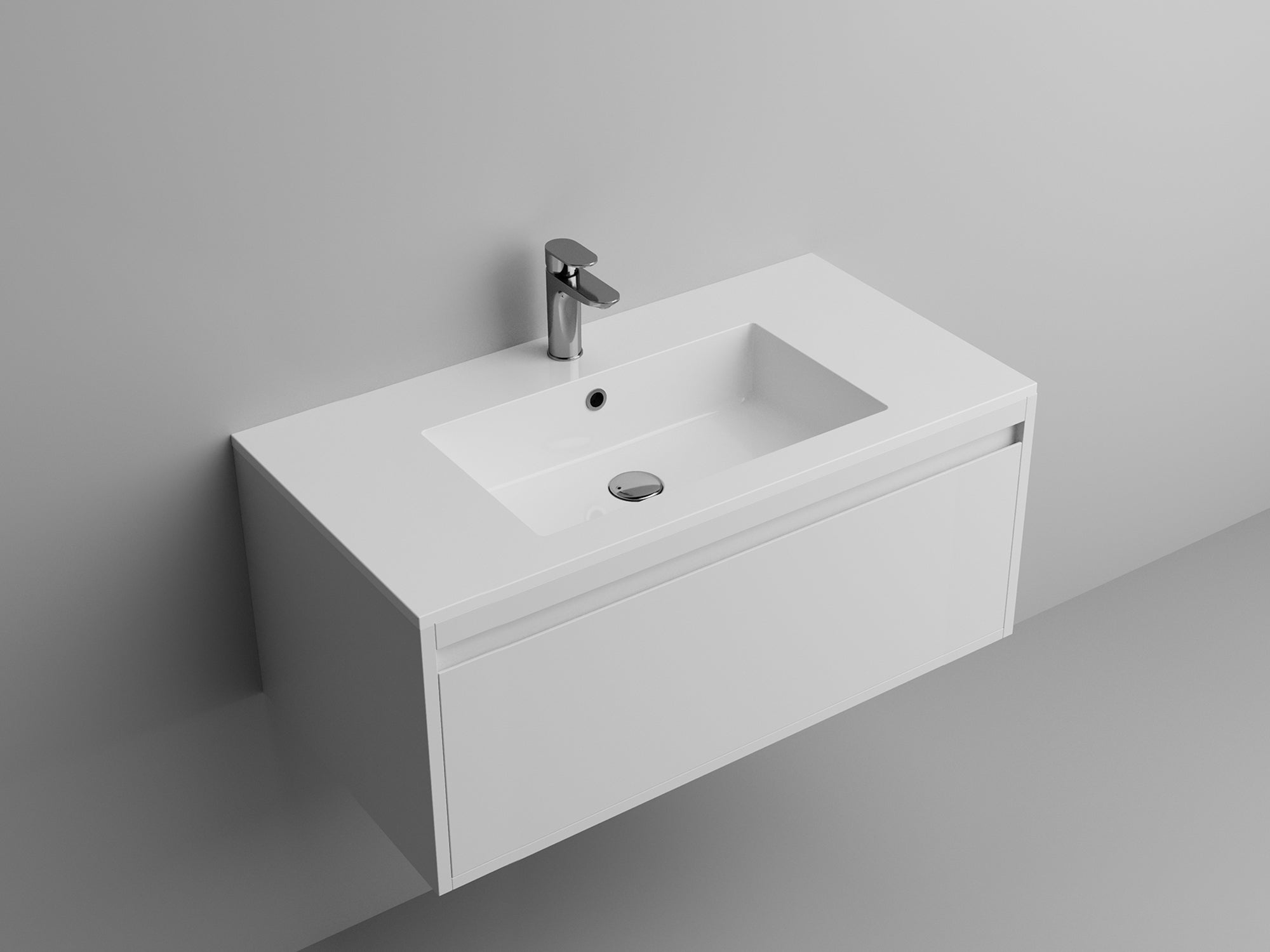 gloss white sink top