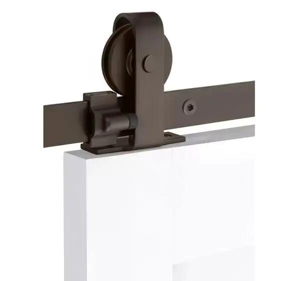 Emtek Classic Top Mount Track with Solid Wheel and Flat Fastener by Emtek