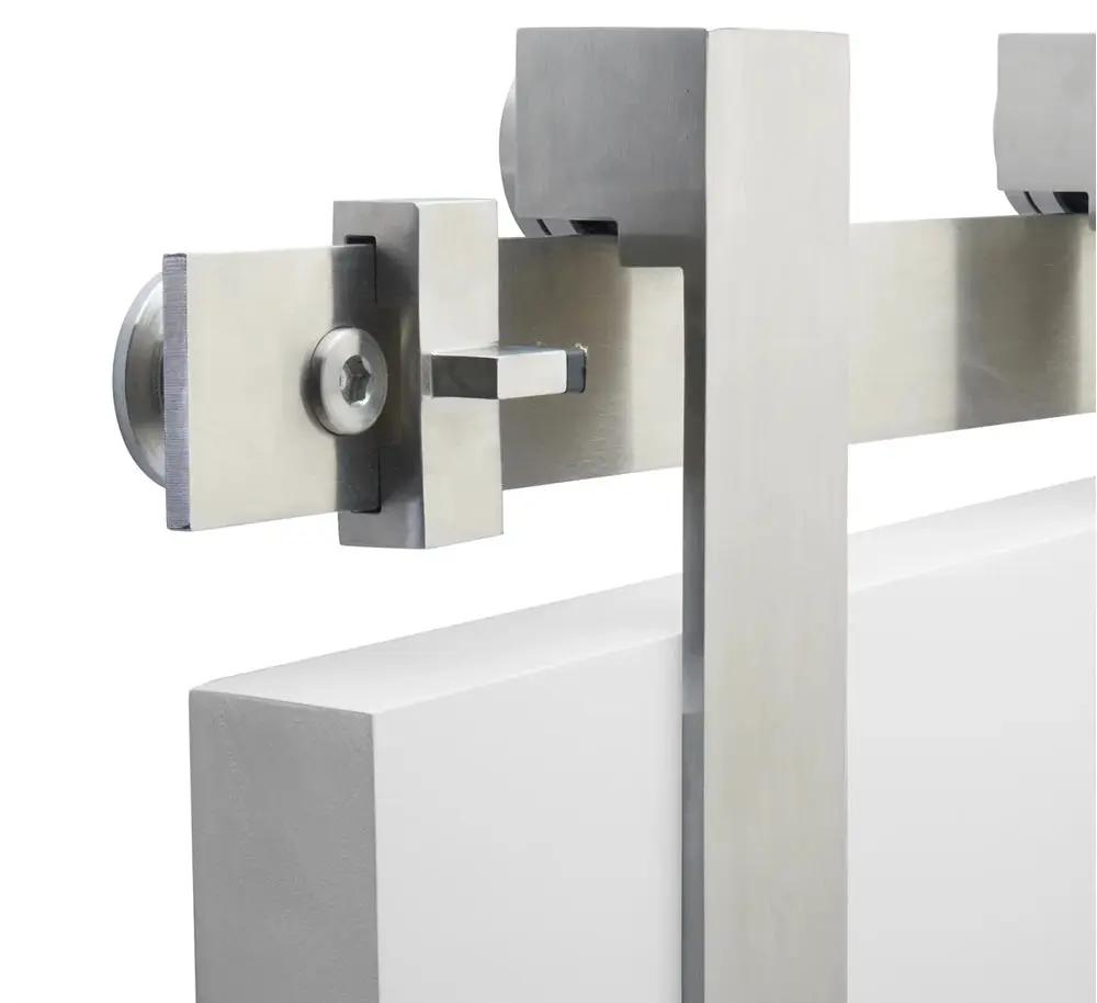 Emtek Flat Track Front Mount with Low Profile Concealed Wheel for Double Doors by Emtek