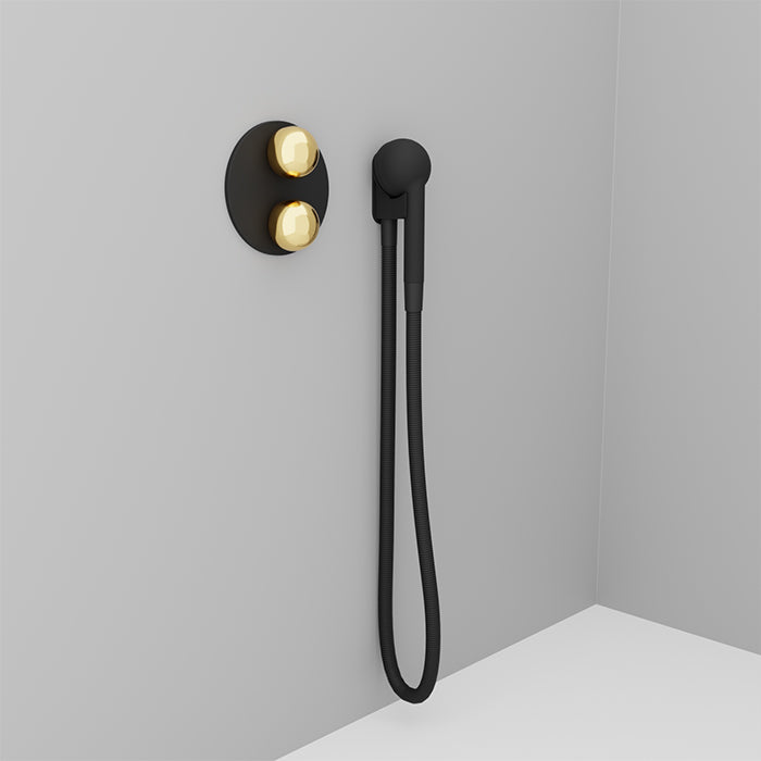 Baril Marie Complete Thermostatic Pressure Balanced Shower Control Valve with 2-Way Diverter - Shared Ports