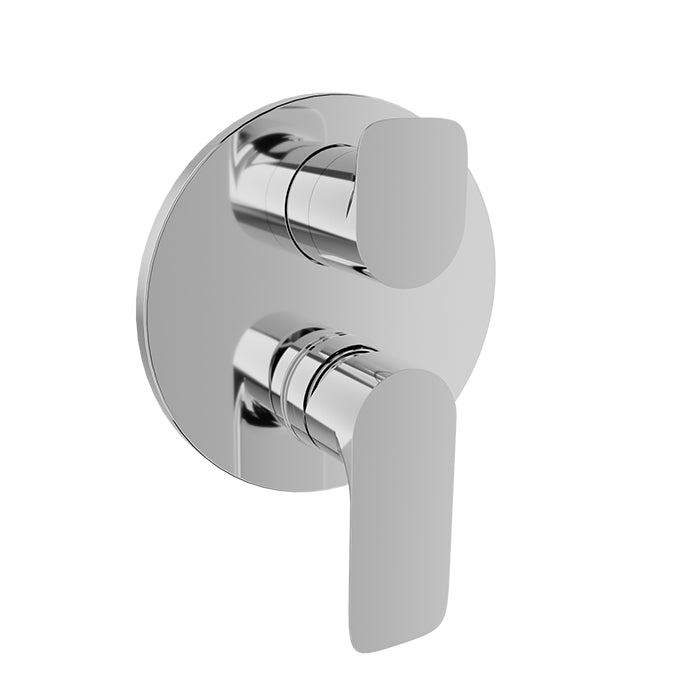 chrome shower valve