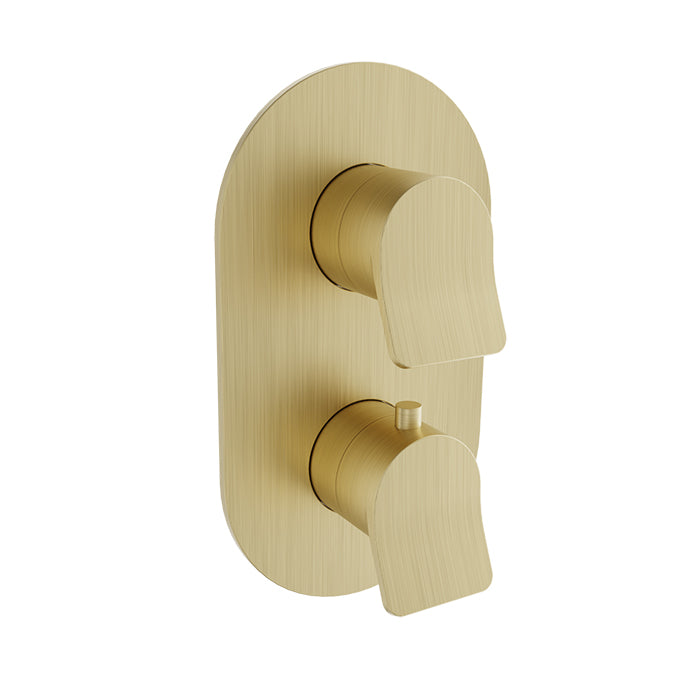 Baril Profile Complete Thermostatic Pressure Balanced Shower Control Valve with 3-Way Diverter - Non-Shared Ports