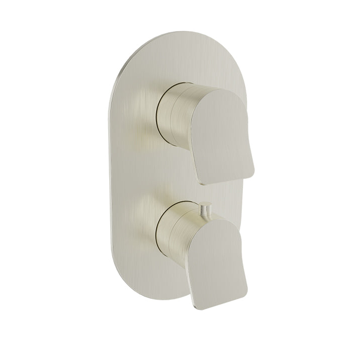 Baril Profile Complete Thermostatic Pressure Balanced Shower Control Valve with 3-Way Diverter - Shared Ports