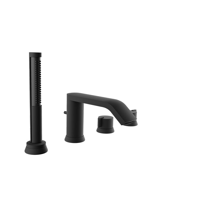 Baril Ma 4-Piece Deck Mount Tub Filler with Hand Shower