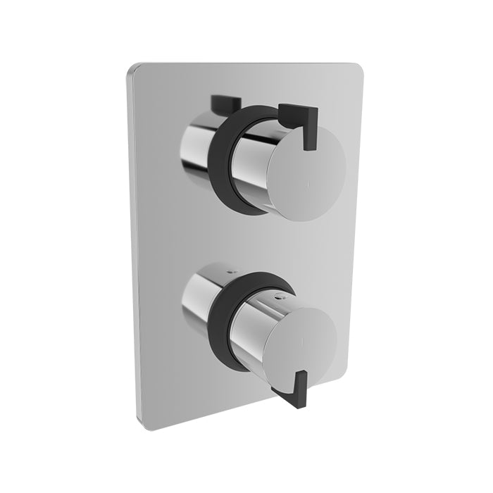 Baril Ma Complete Thermostatic Pressure Balanced Shower Control Valve with 2-Way Diverter - Shared Ports