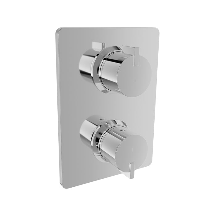 chrome thermostatic shower valve